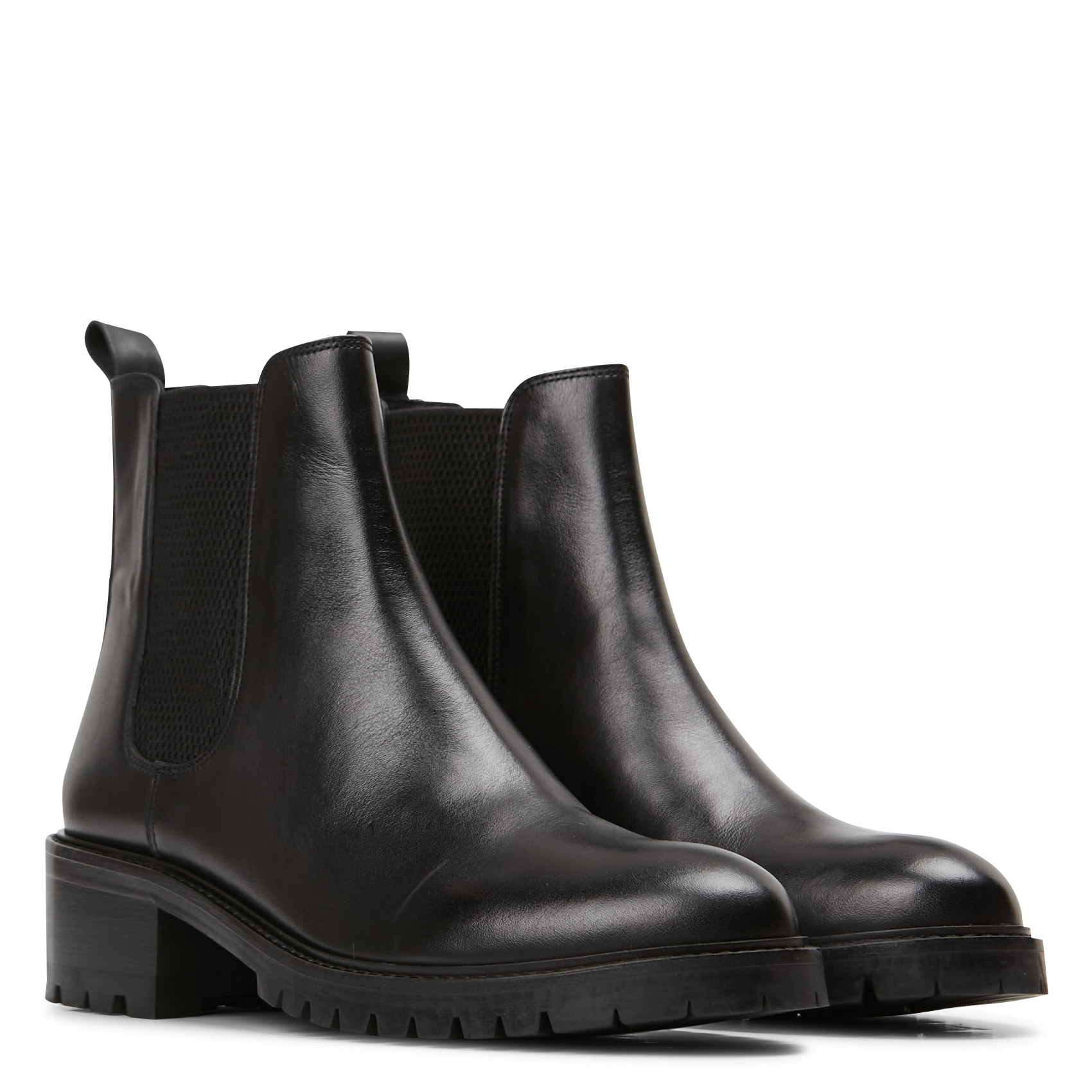 Boots en cuir lisse MELLOW YELLOW Noir