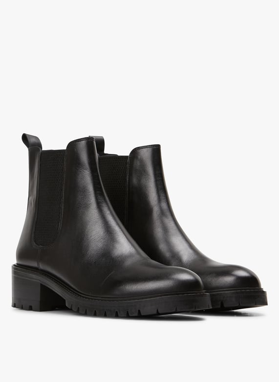 Mellow Yellow Bottines Noires En Cuir Femme MELLOW YELLOW Bottes