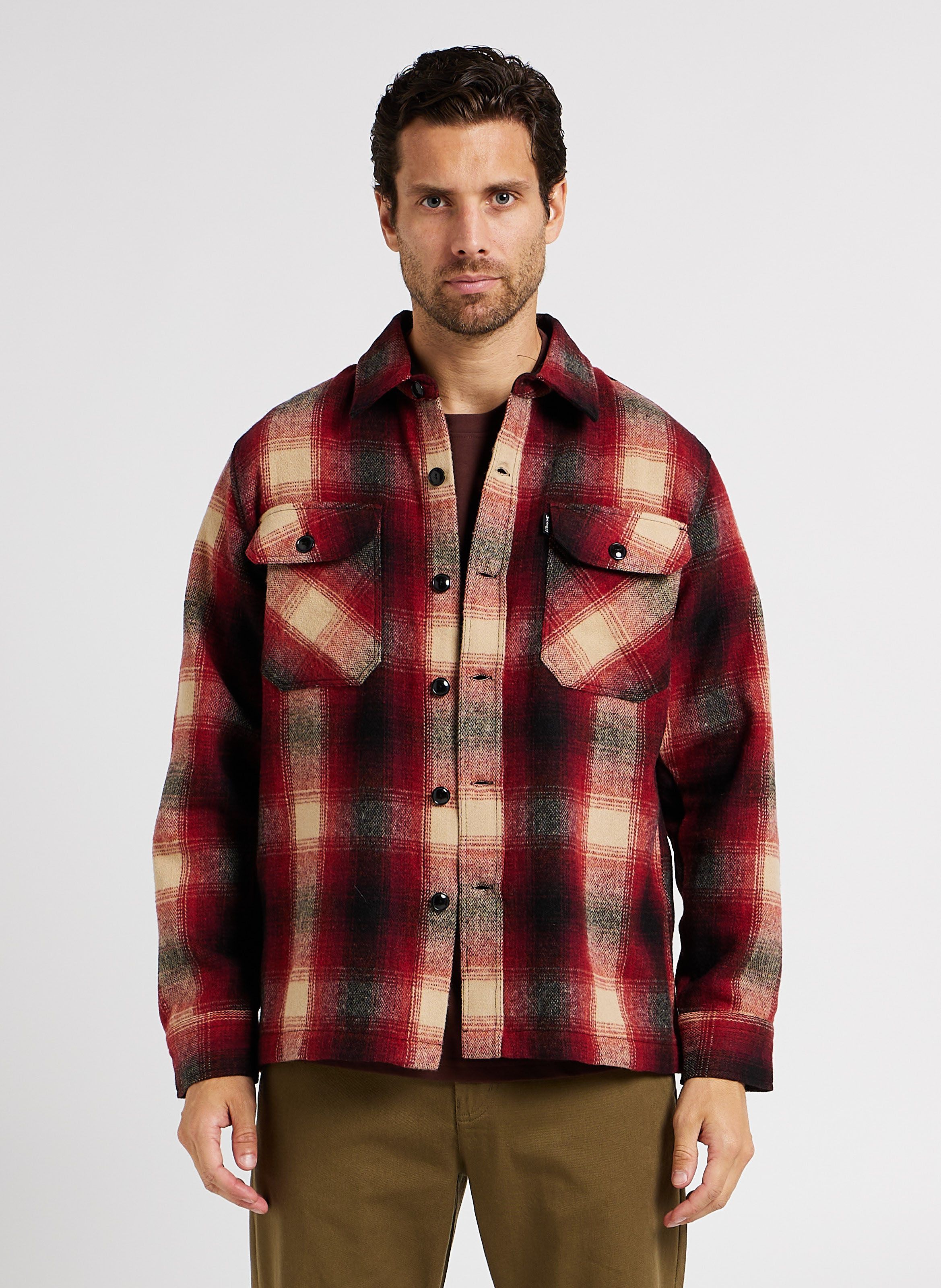 Mens clearance red overshirt