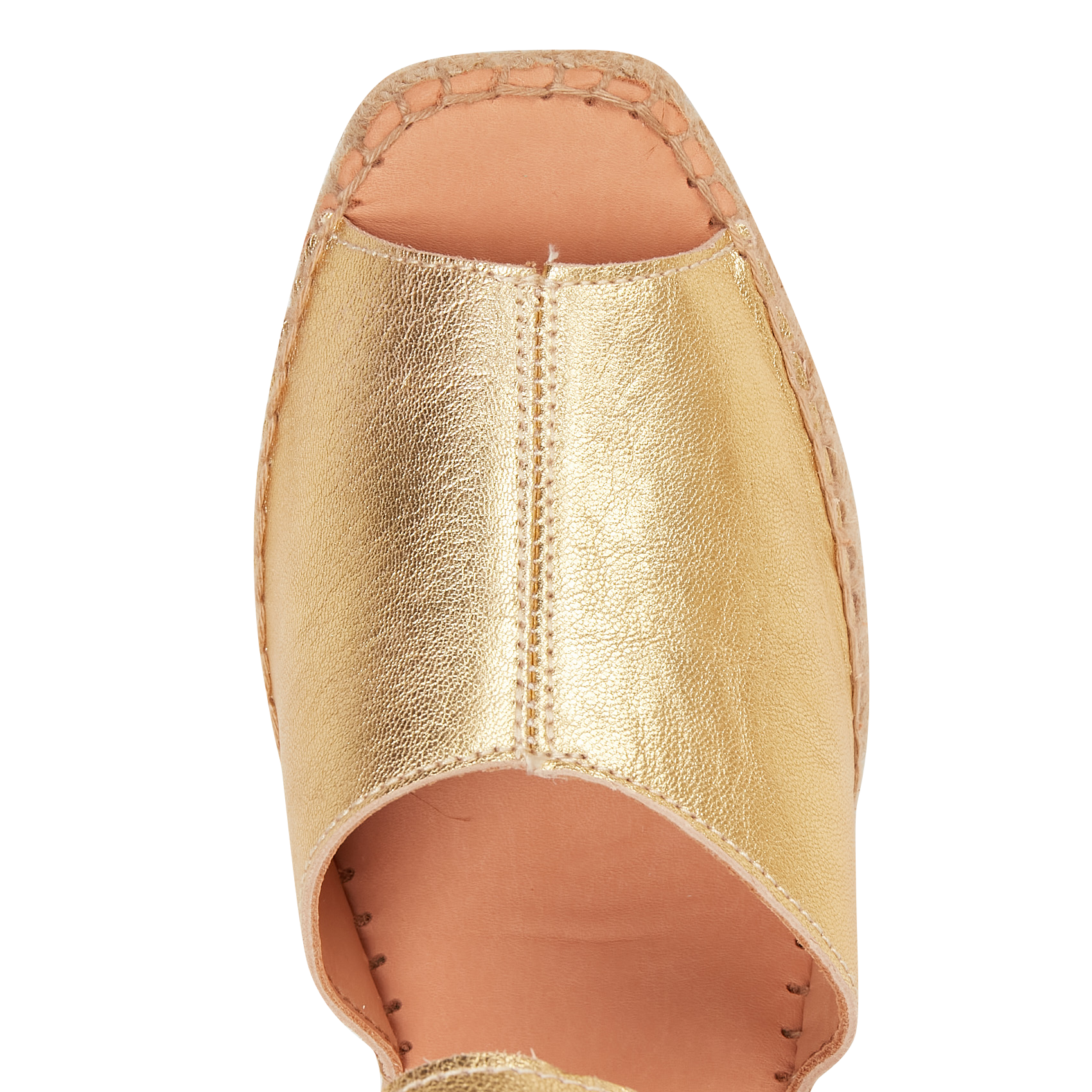 Espadrilles en cuir NAGUISA Doré