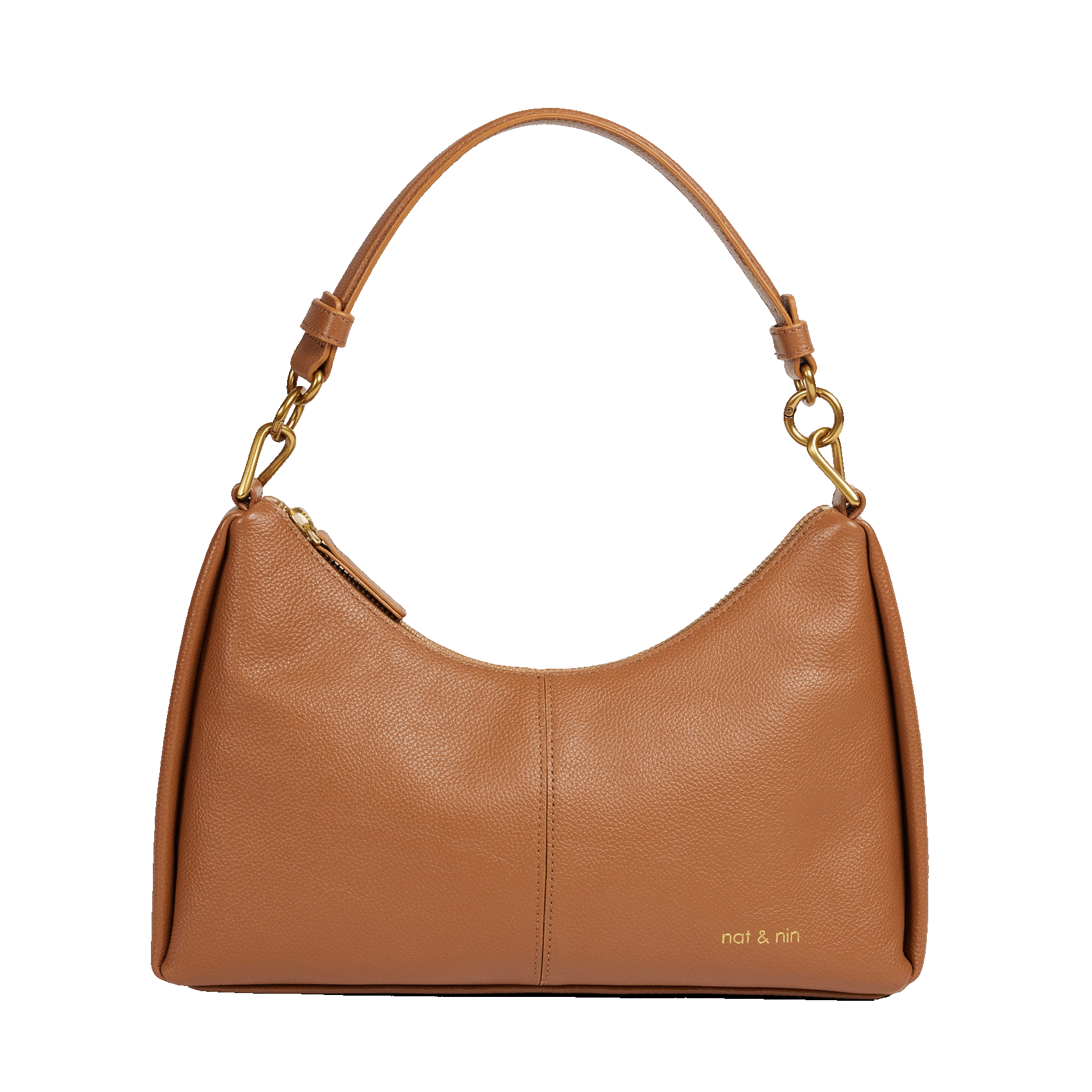 Sac à main en cuir NAT & NIN Marron