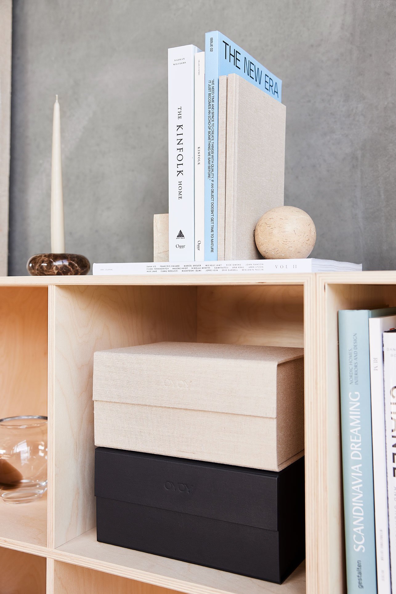 Cardboard storage box OYOY LIVING DESIGN Black