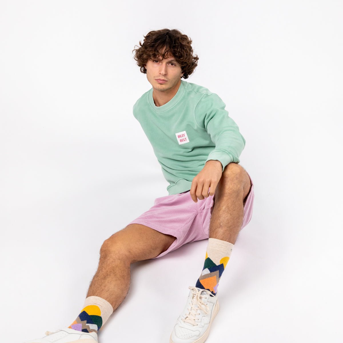 Vintage organic cotton sweatshirt BILLYBELT Green