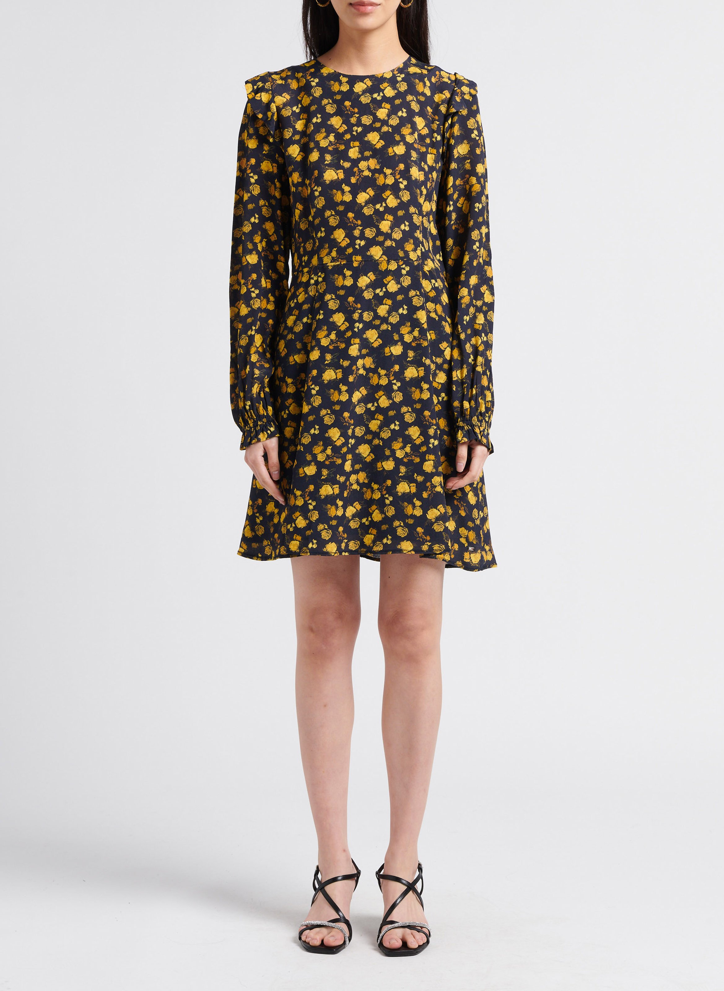 Robe courte moulante et évasée à imprimés TOMMY HILFIGER Multicolore