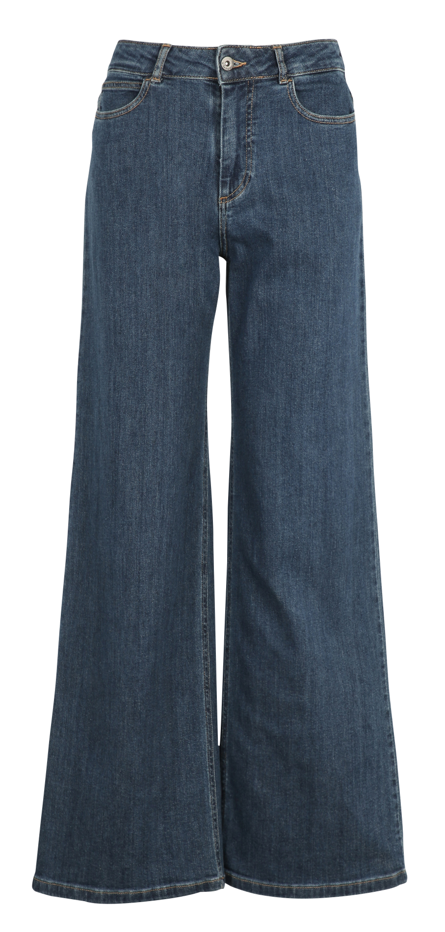 Jean brut large taille haute LA FEE MARABOUTEE Bleu