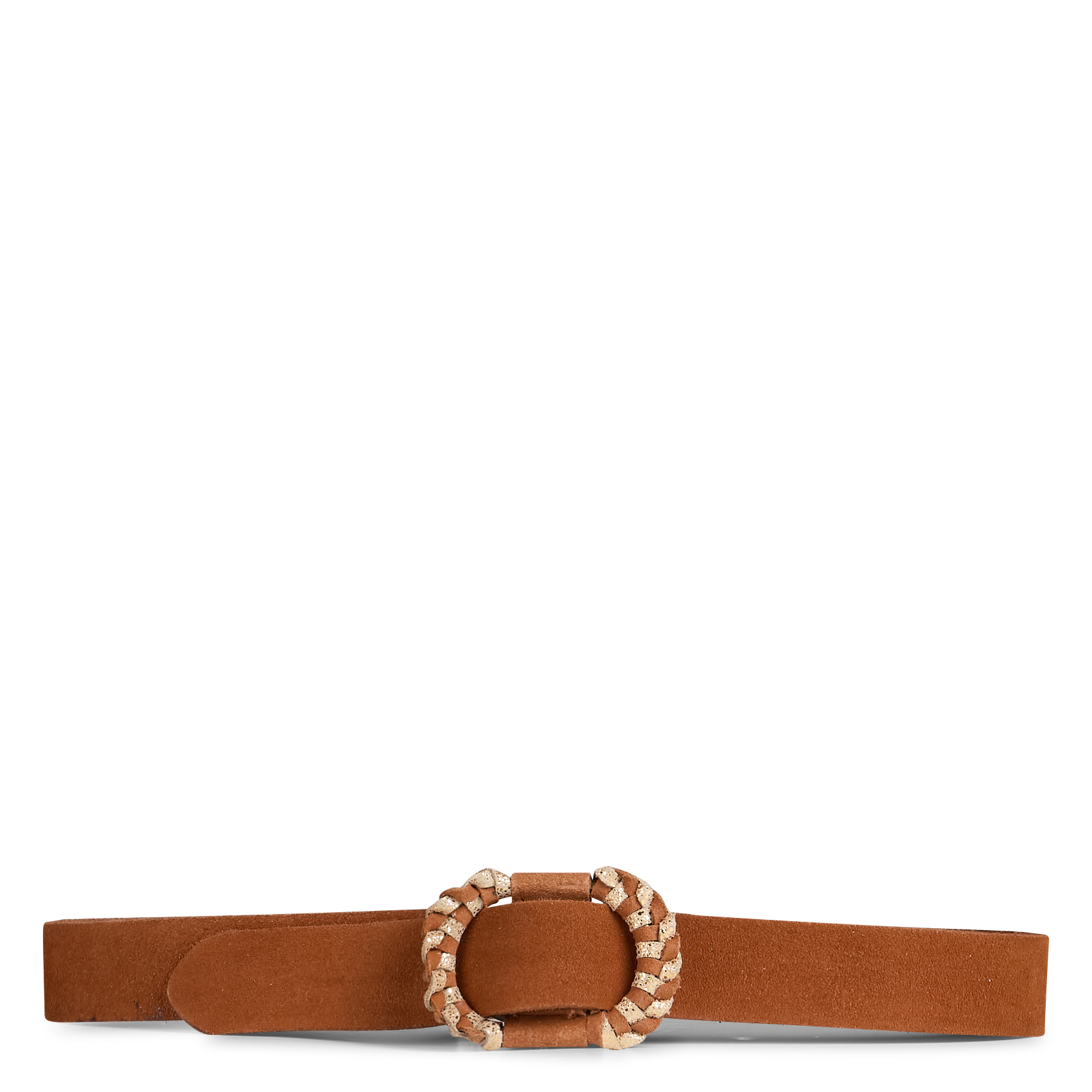 Ceinture ne cuir PIECES Marron
