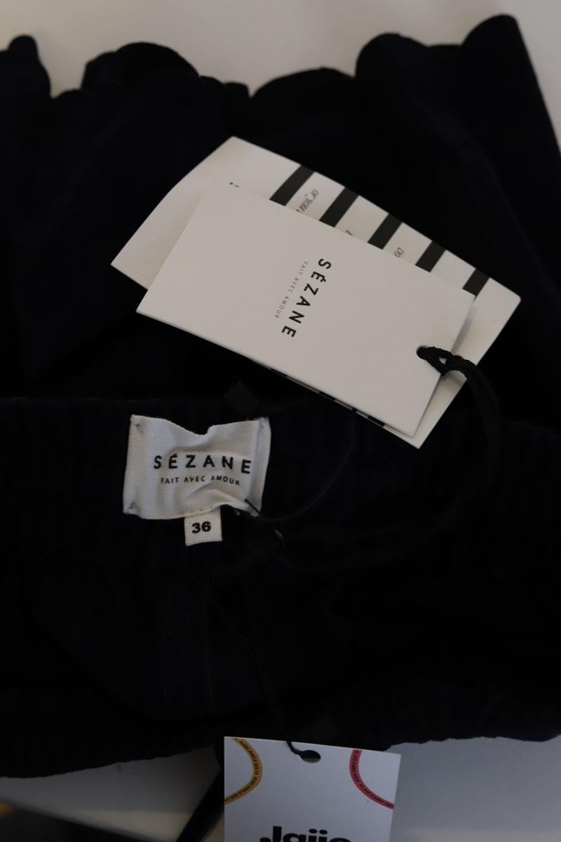 Leather mini shorts SEZANE - Seconde main Blue