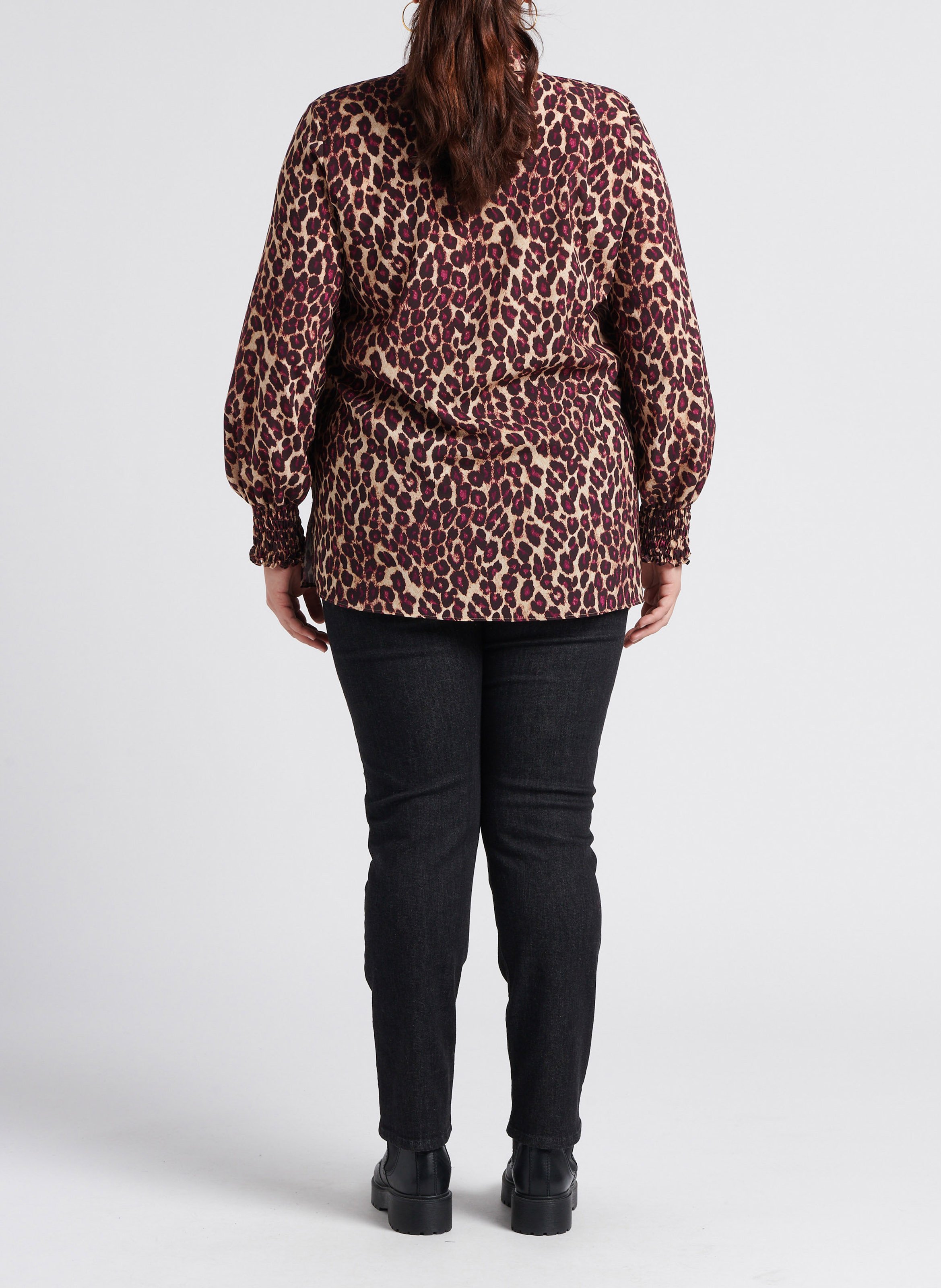 High-rise slim-fit cotton jeans PERSONA by Marina Rinaldi Black