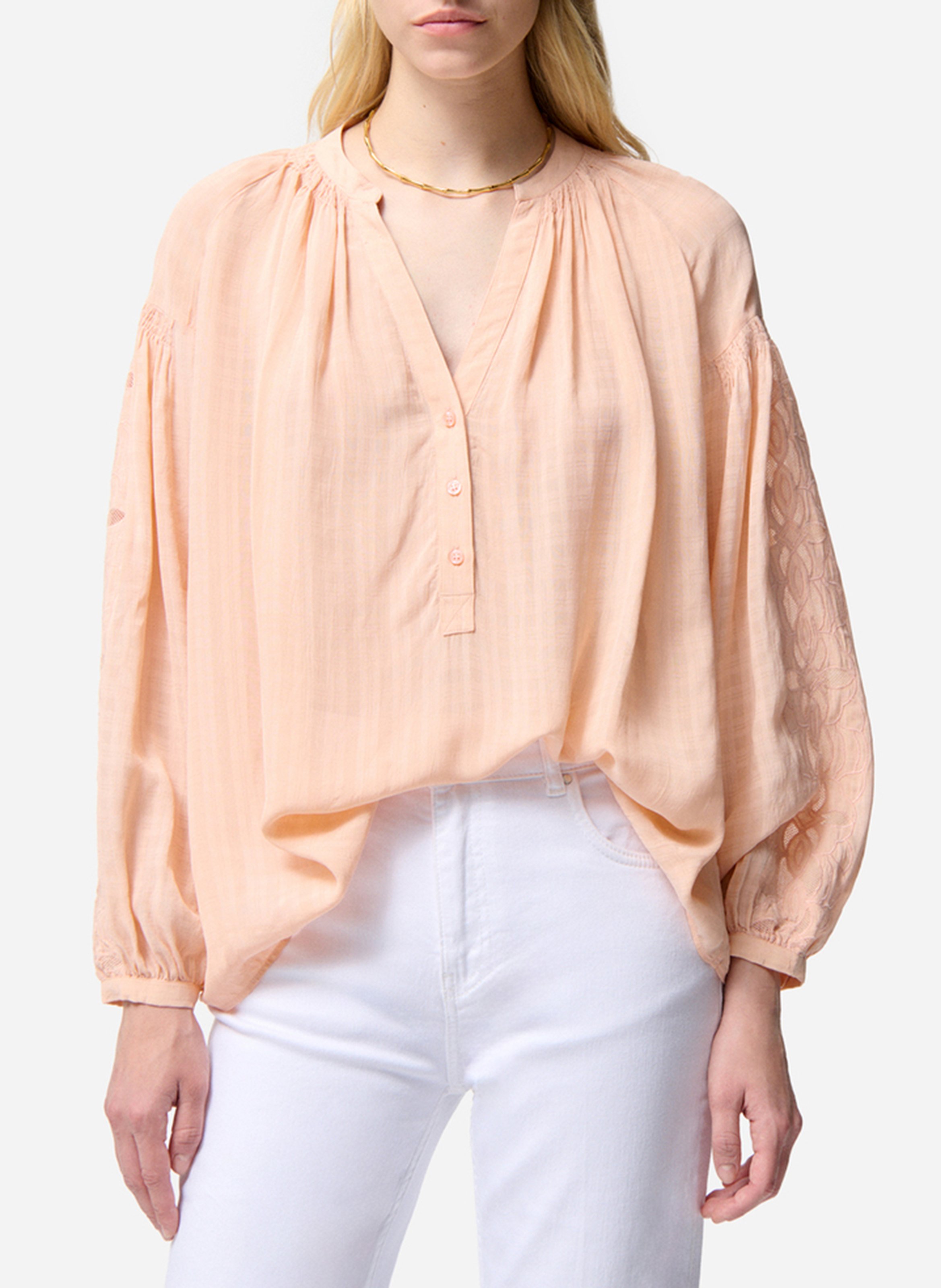 Henley blouse VANESSA BRUNO Beige