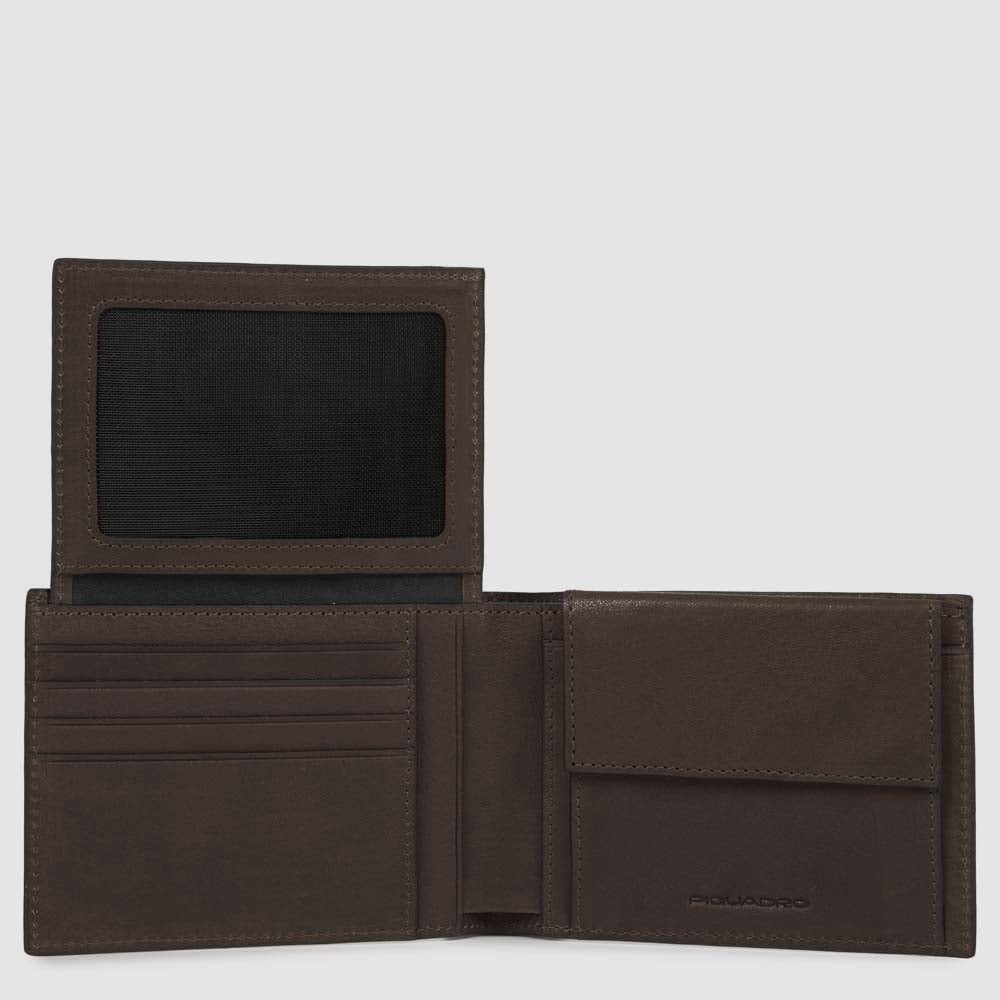 Babylon leather wallet PIQUADRO Brown