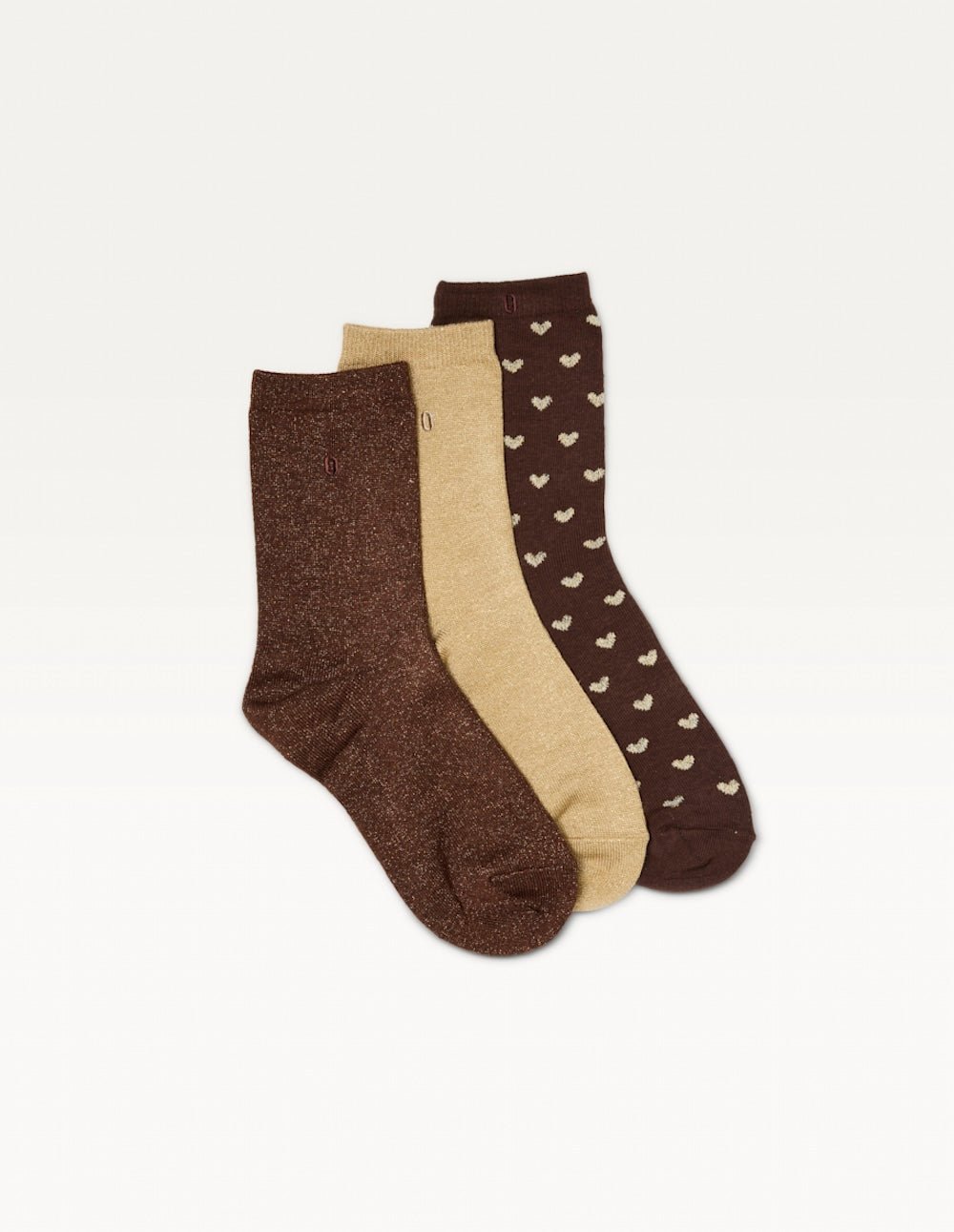 Pack of 3 pairs of socks ODAJE EX. M.MOUSTACHE Brown