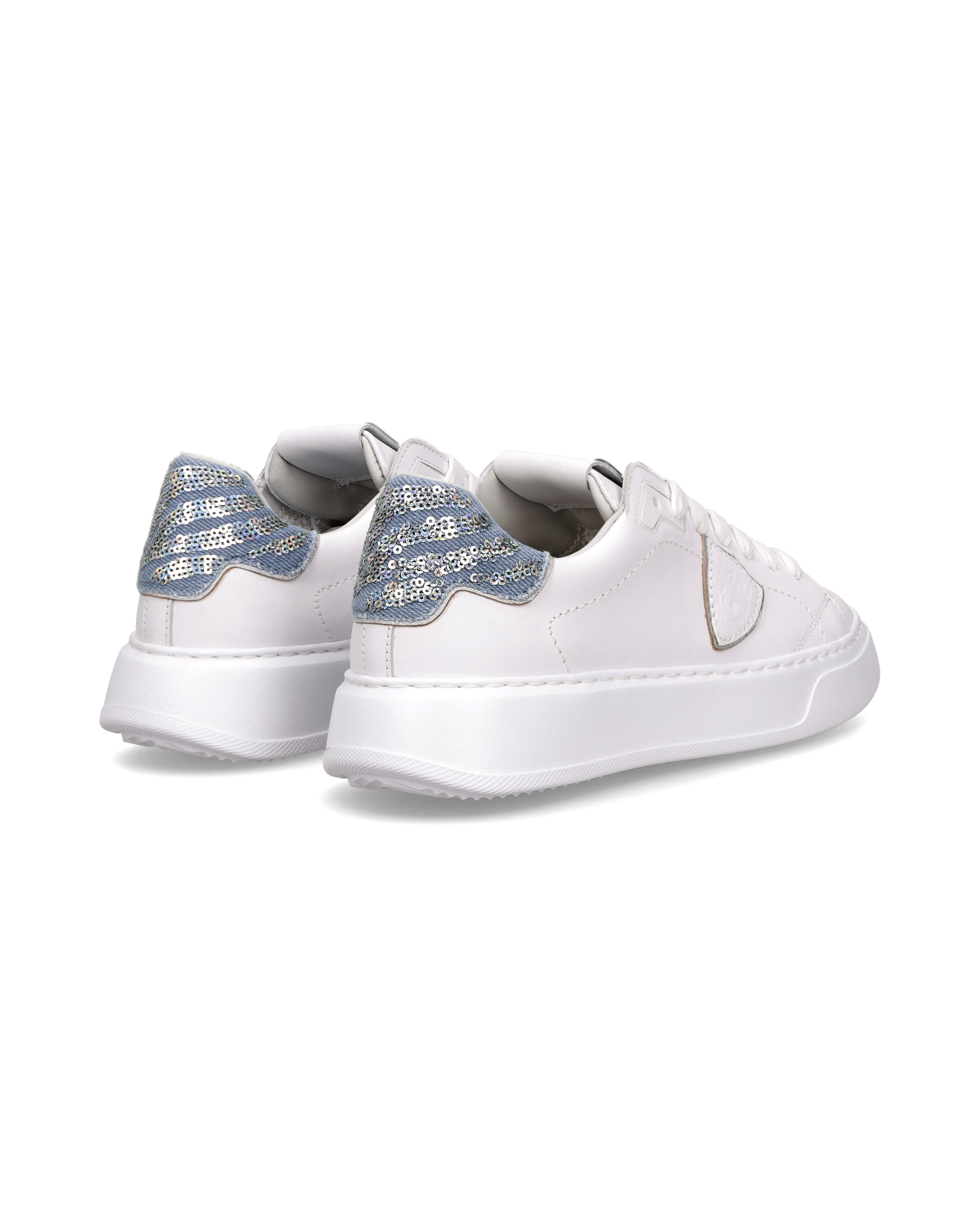 Tennis Temple Sneakers. PHILIPPE MODEL Blue