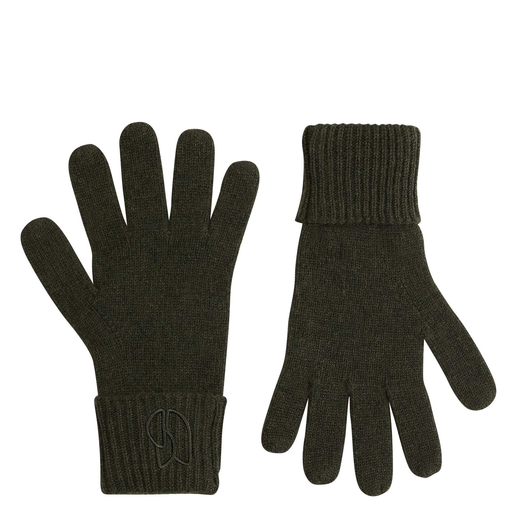 Gants en cachemire BA&SH Kaki