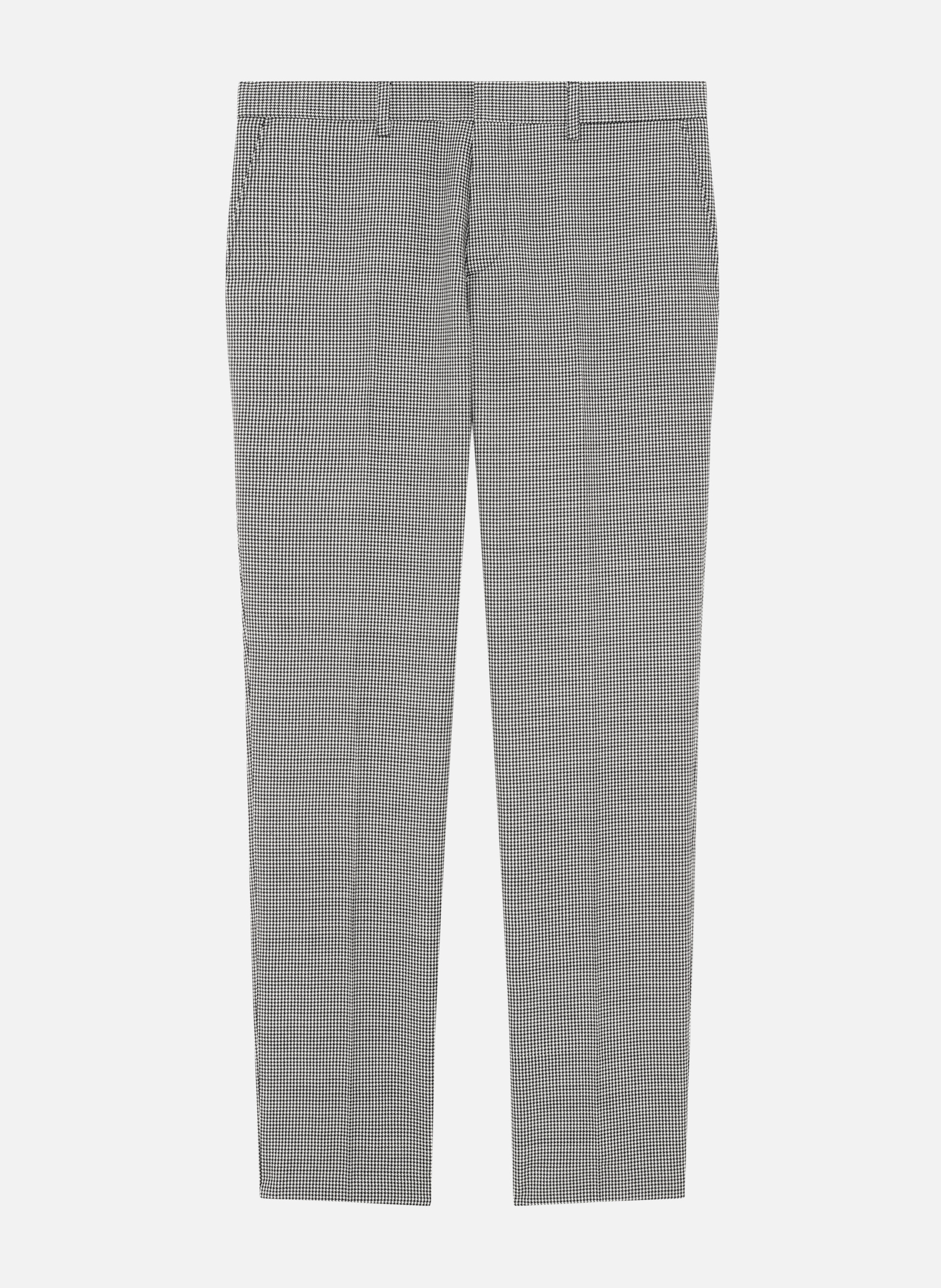 Slim fit houndstooth suit pants THE KOOPLES Black