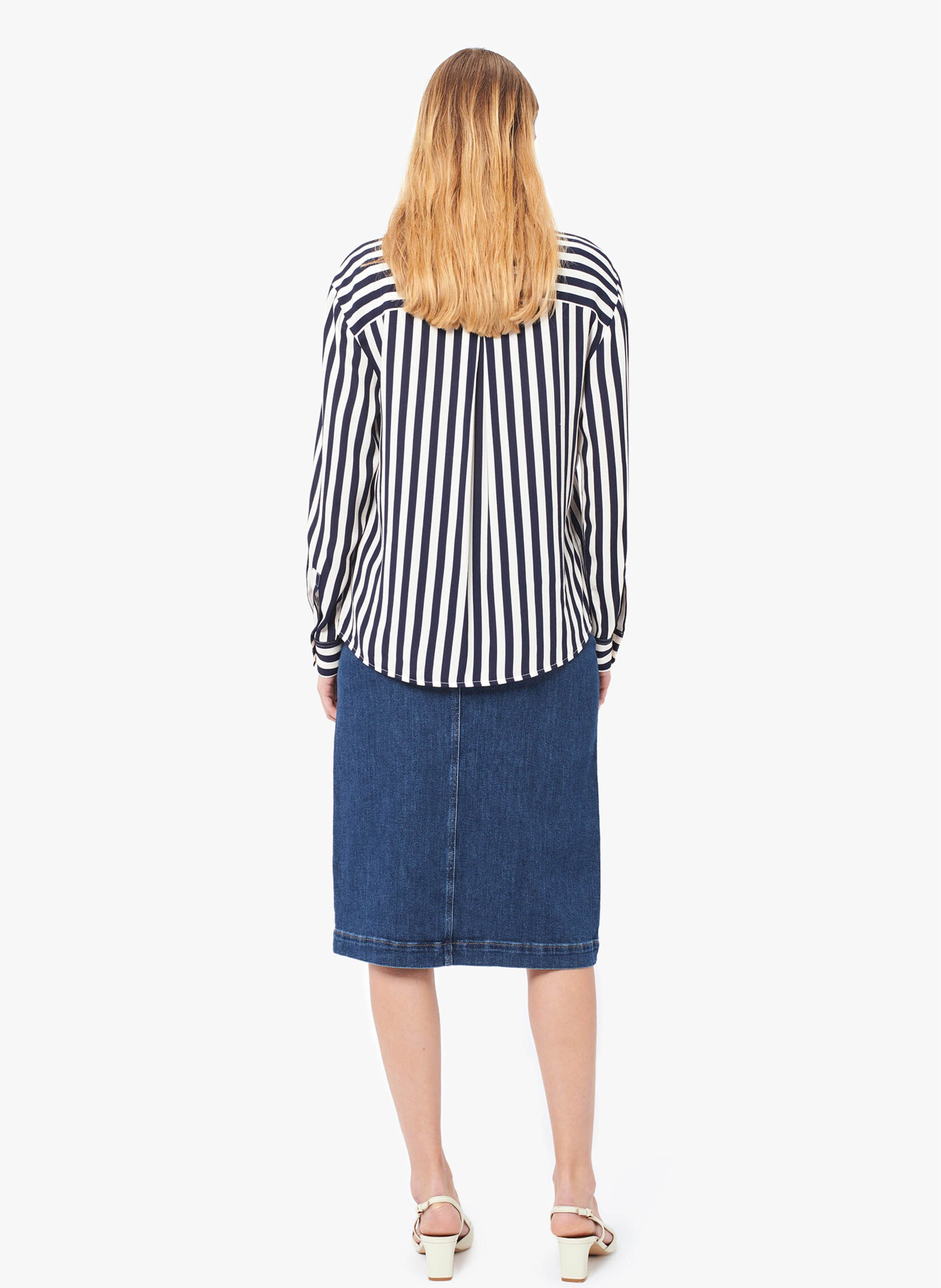 Striped shirt with classic collar CAROLL Blue