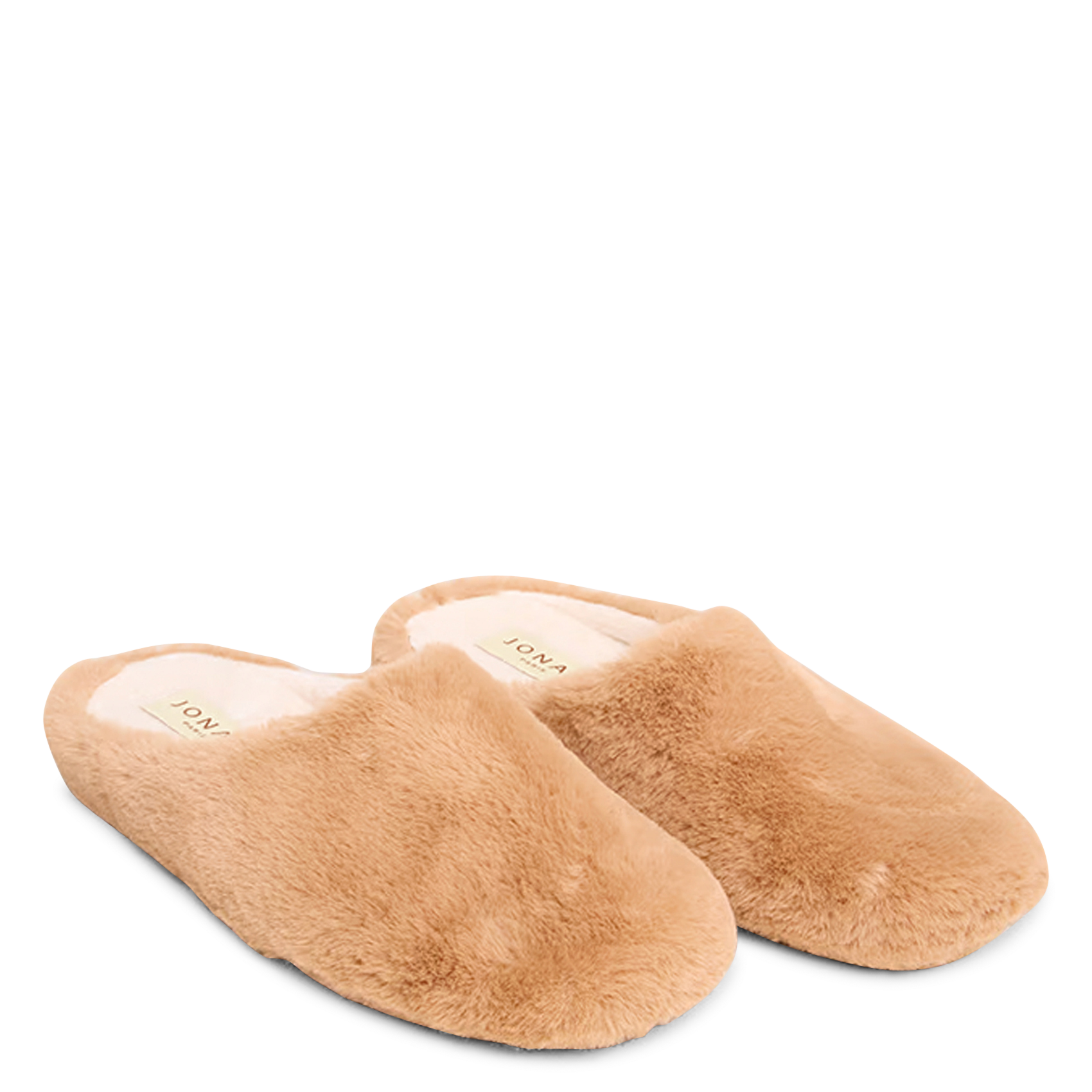 Sloffen van imitatiebont JONAK Bruin
