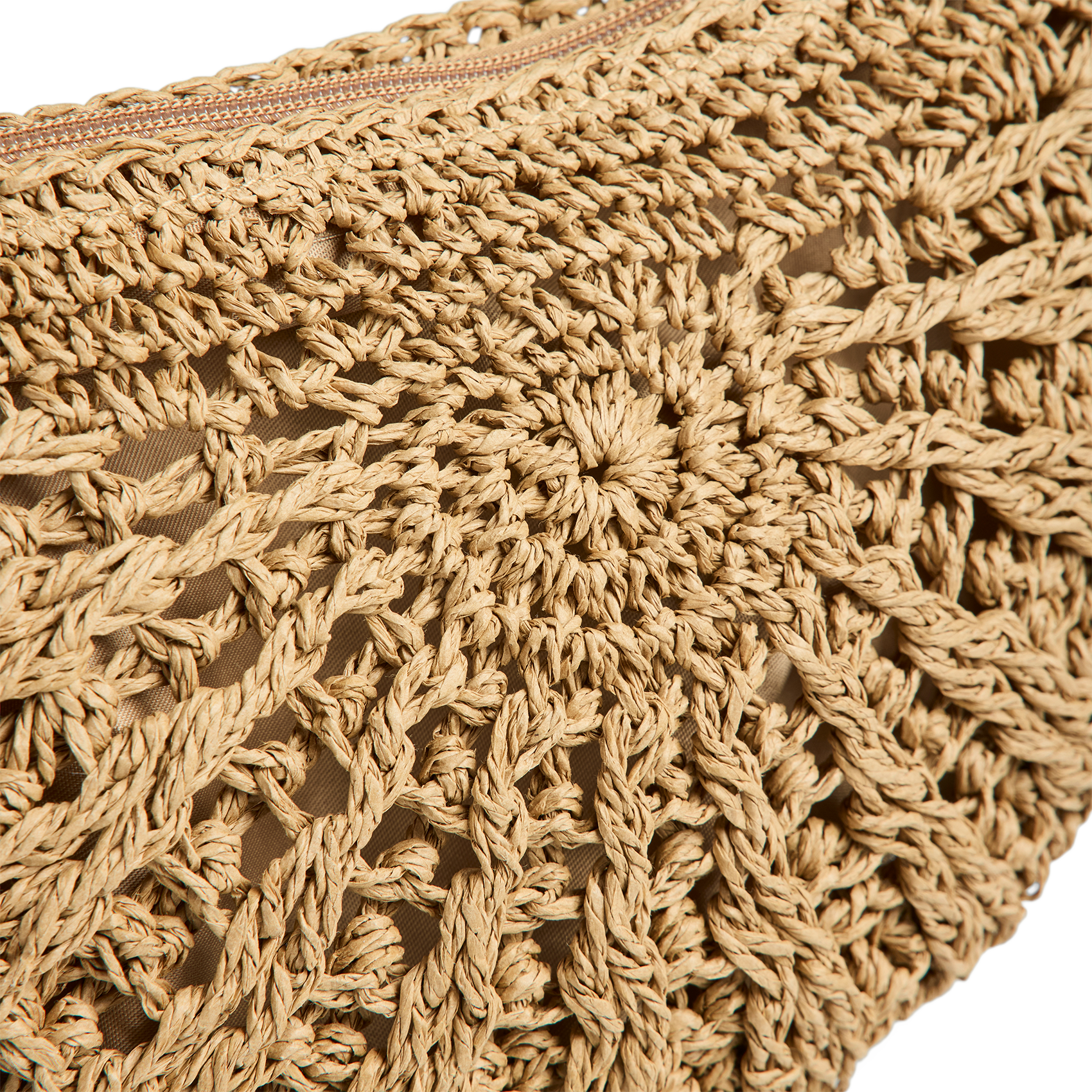 Rieten schoudertas PIECES Groen