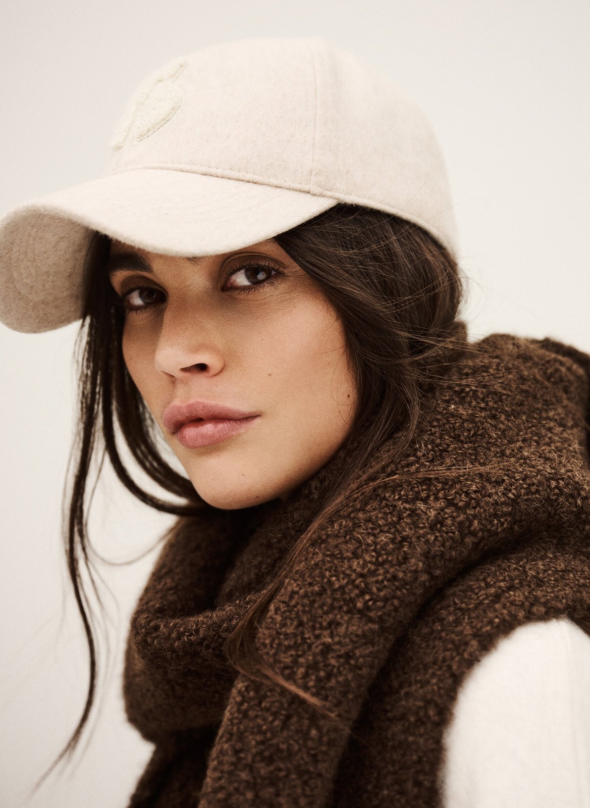 Casquette unie à logo sherpa BA&SH Beige