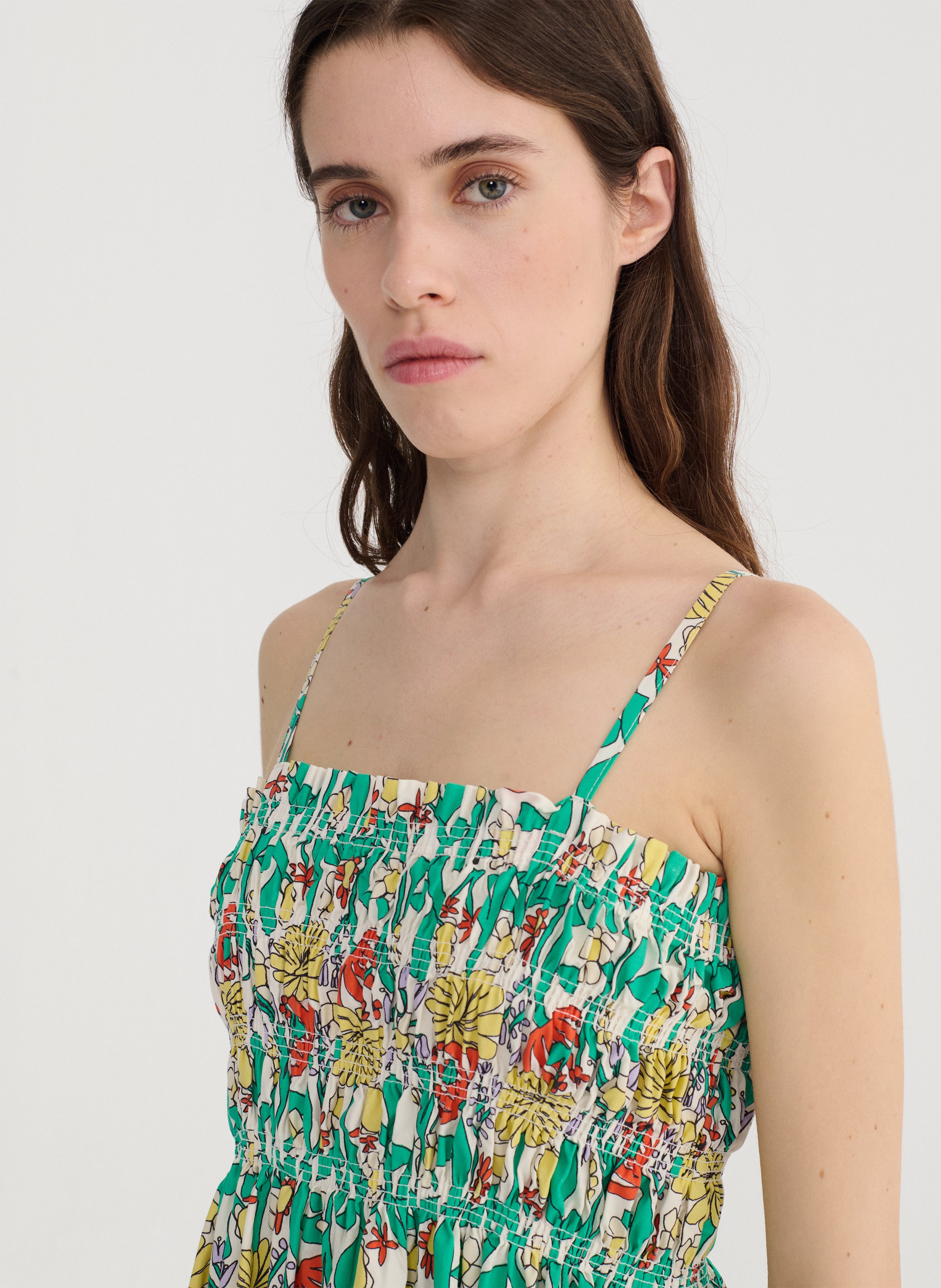 Robe longue en coton bio imprimé BOBO CHOSES Blanc