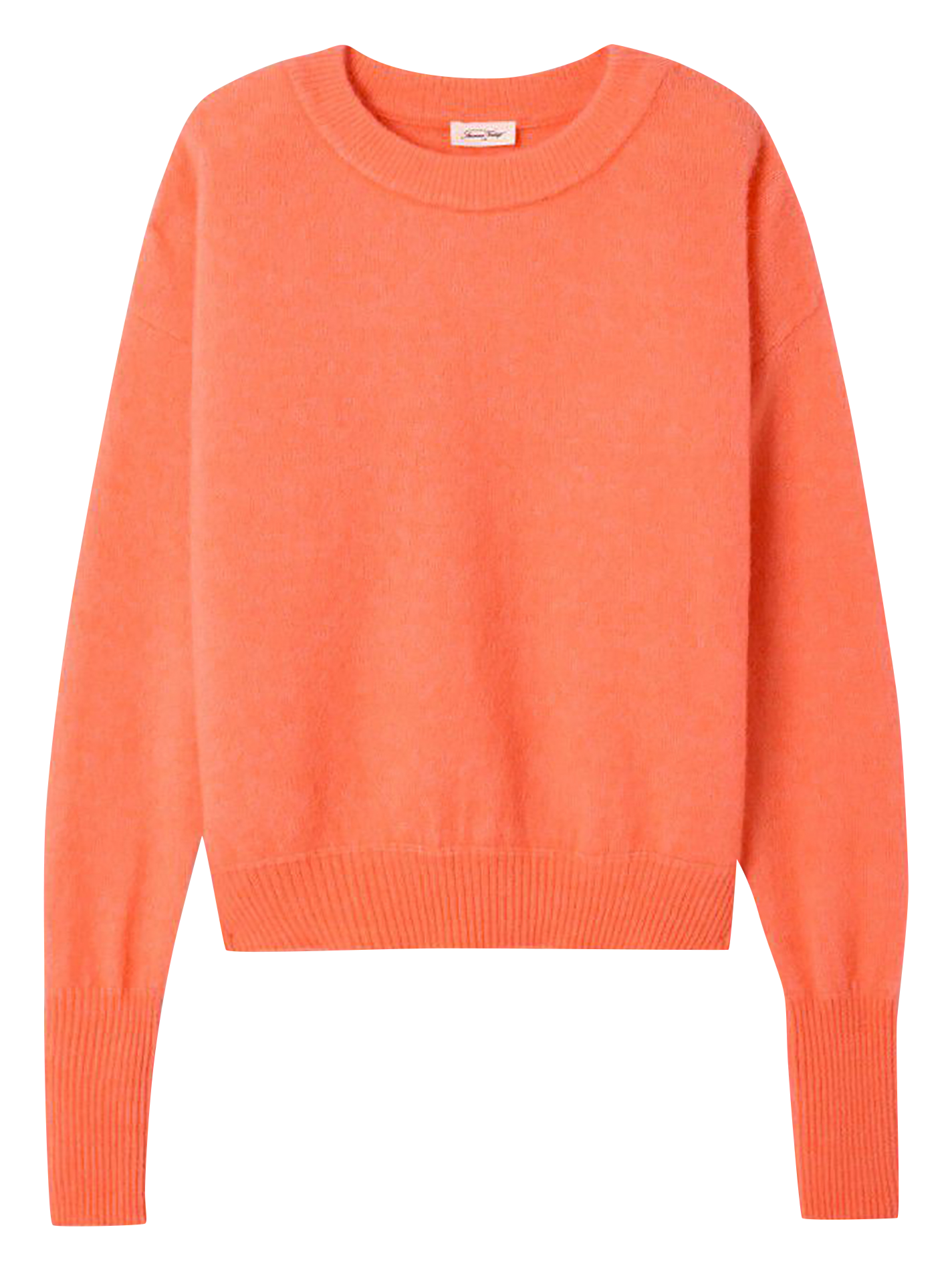 Weit geschnittener Rundhalspullover aus Wollmix AMERICAN VINTAGE Orange