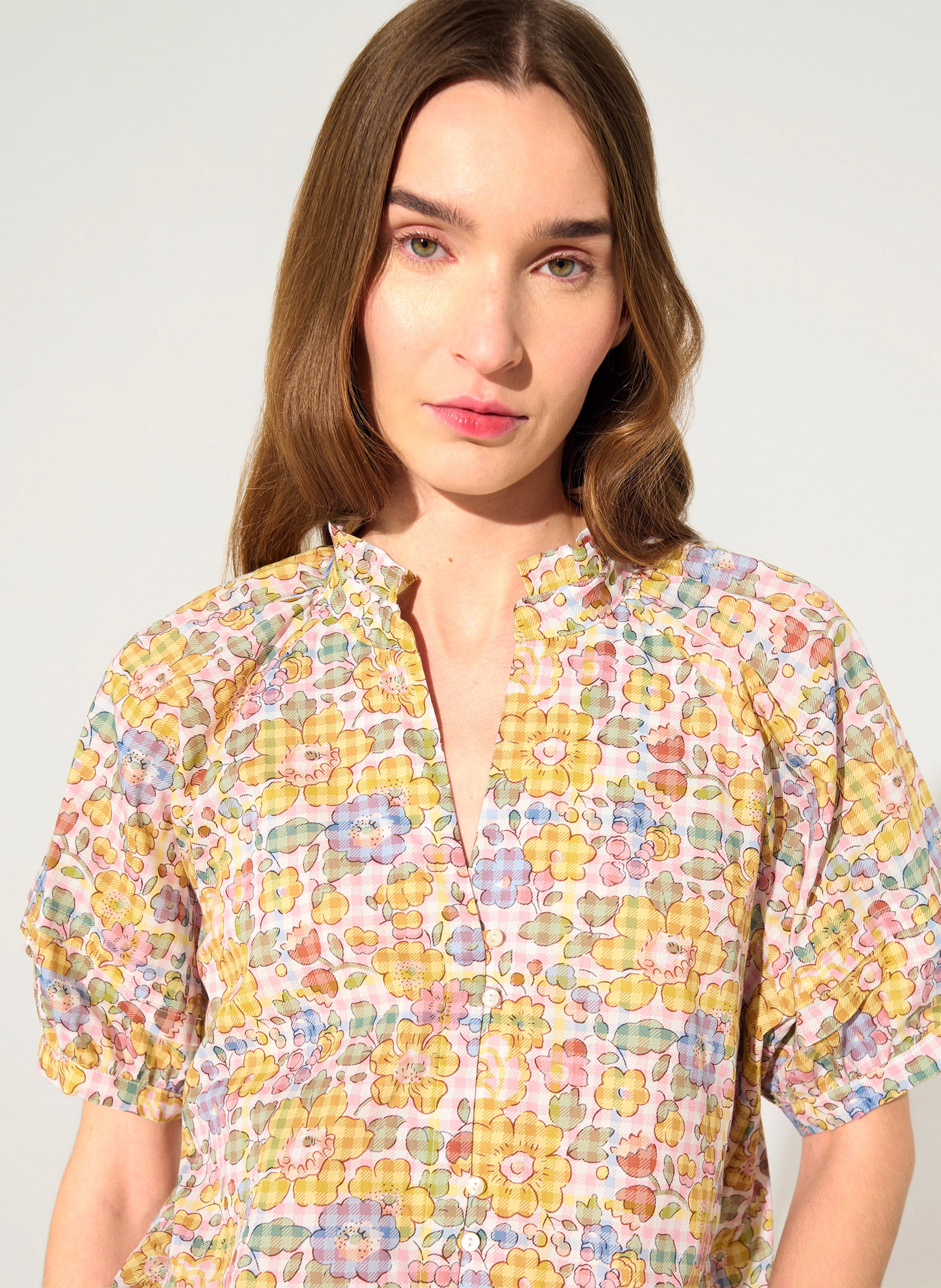 Floral printed blouse COTELAC Red