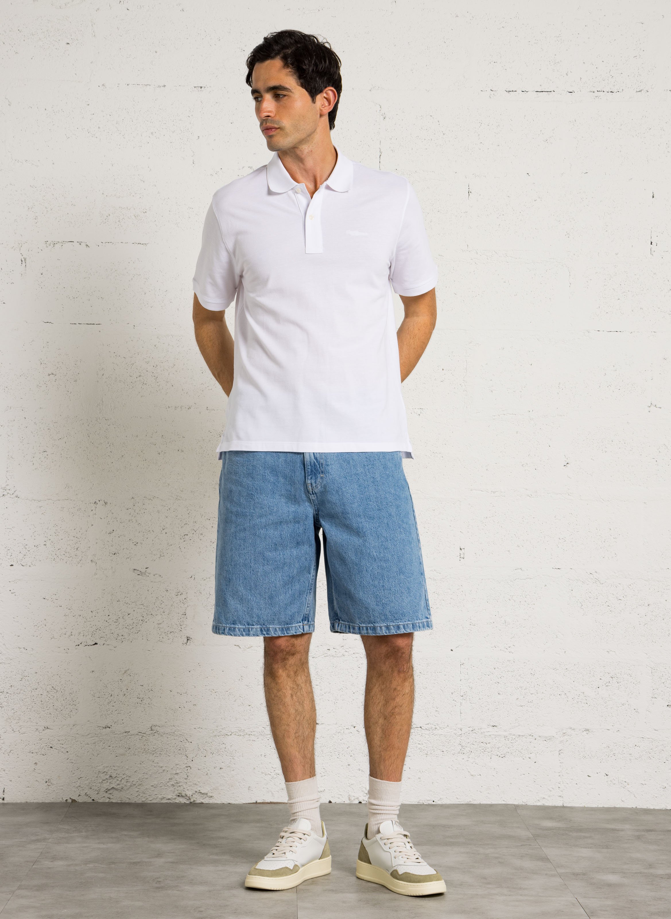Embroidered cotton polo shirt PEPE JEANS White