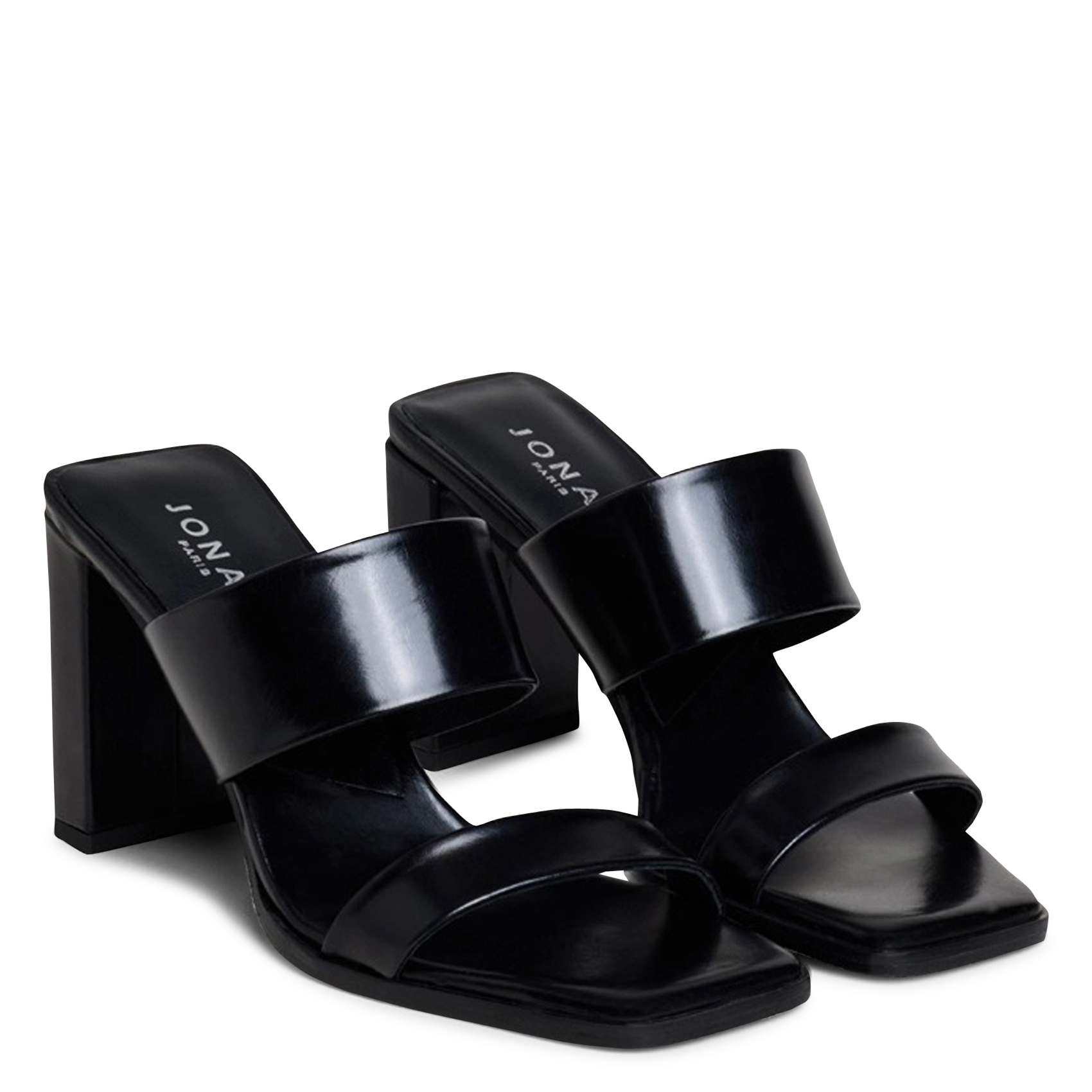 Leather mules JONAK Black