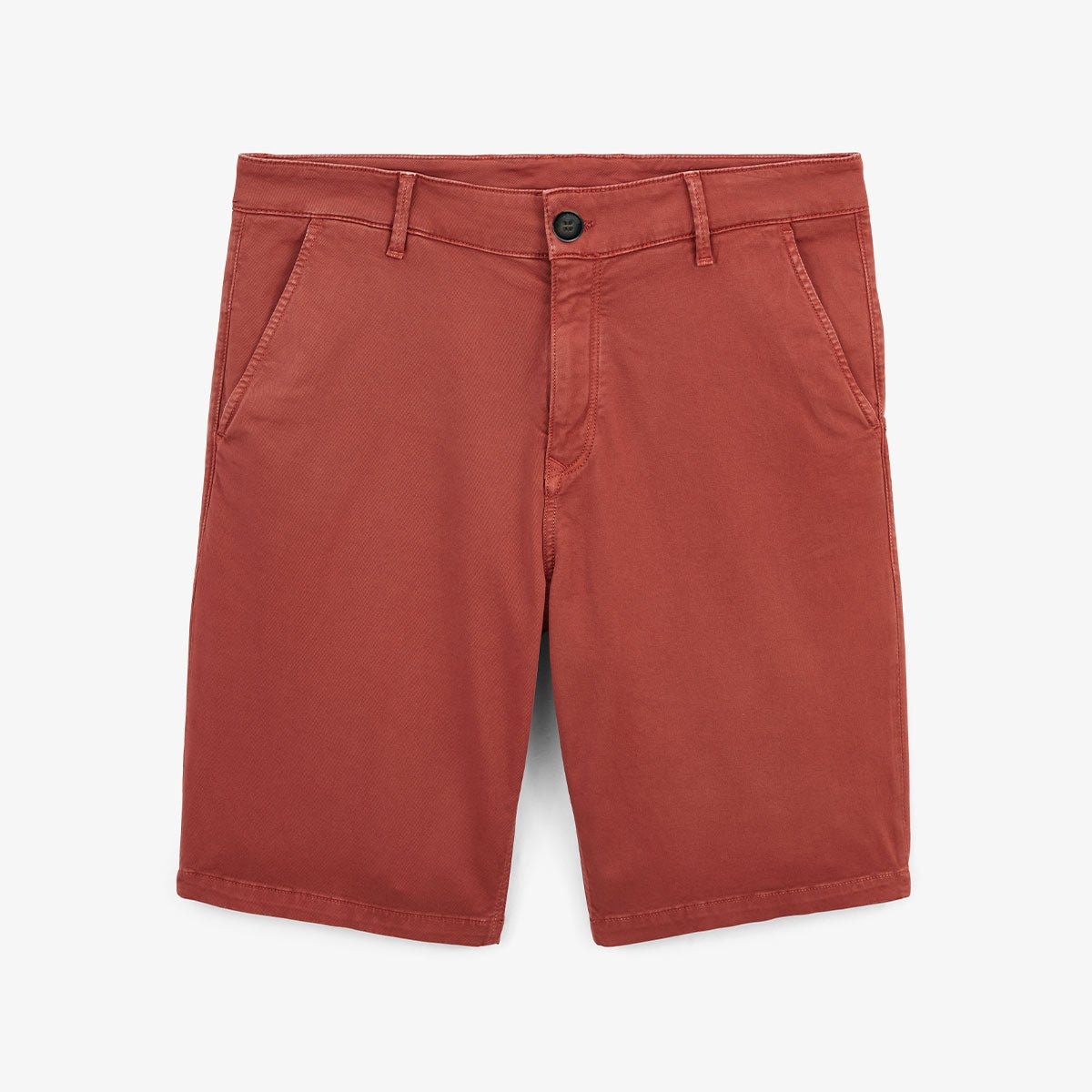 Bermuda coupe droite en coton stretch SERGE BLANCO Orange