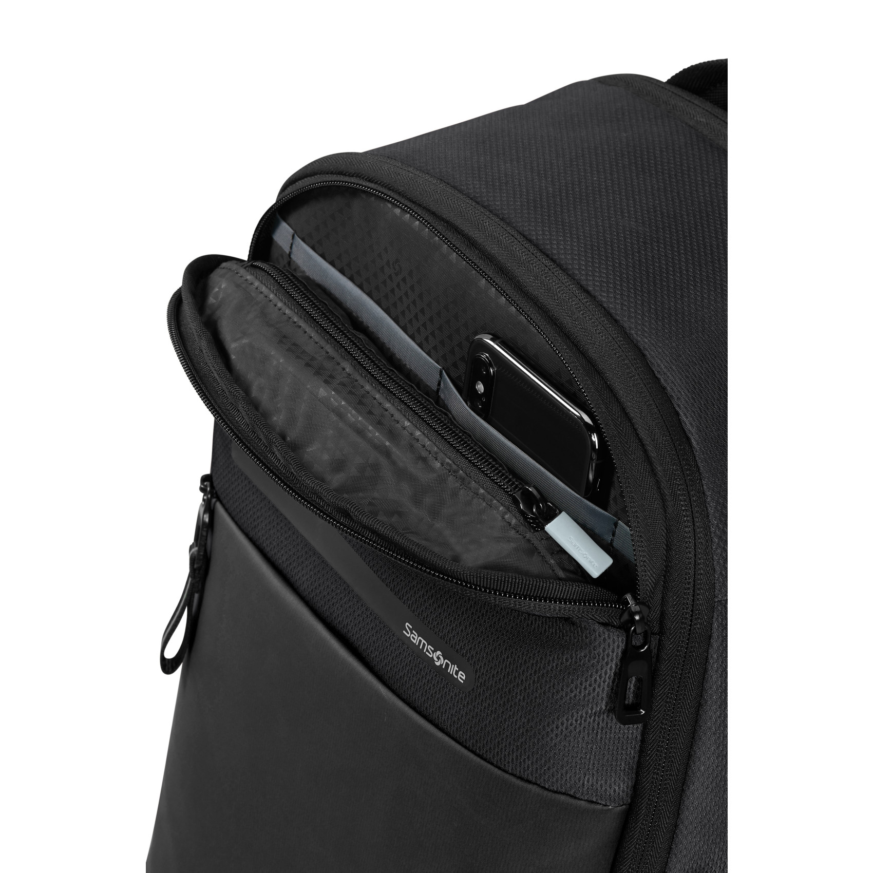 Modern laptop backpack Black