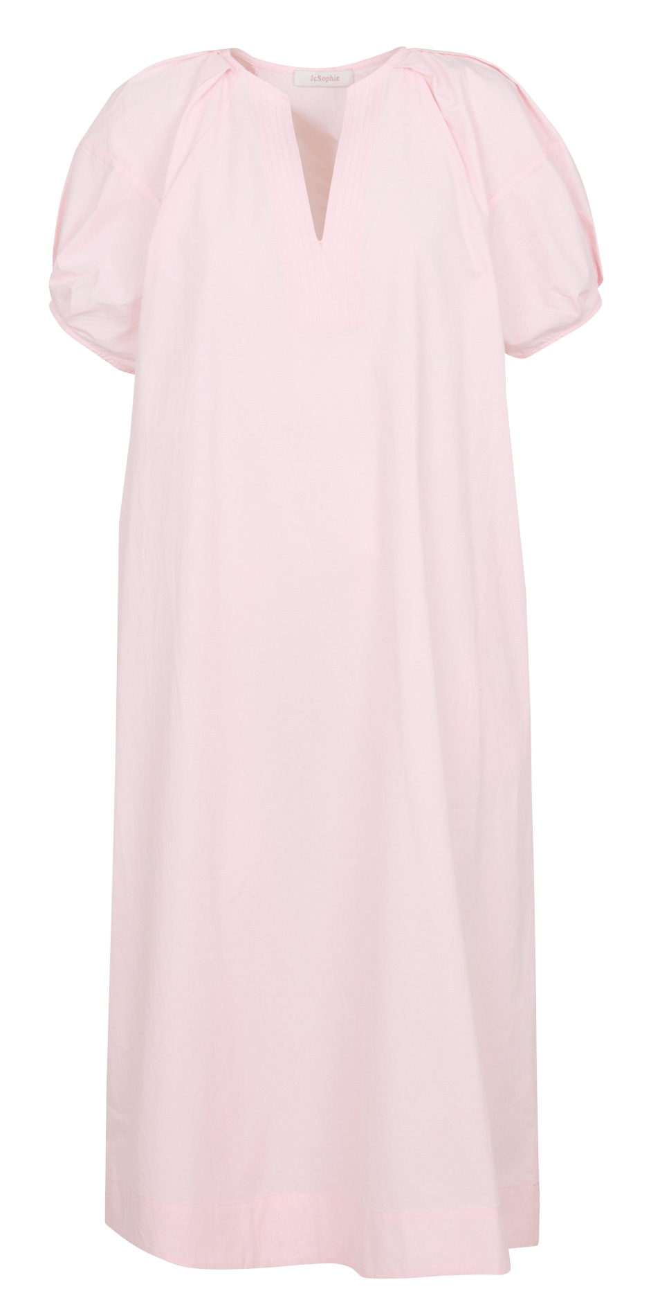 Midi cotton dress with Tunisian collar JC SOPHIE Pink