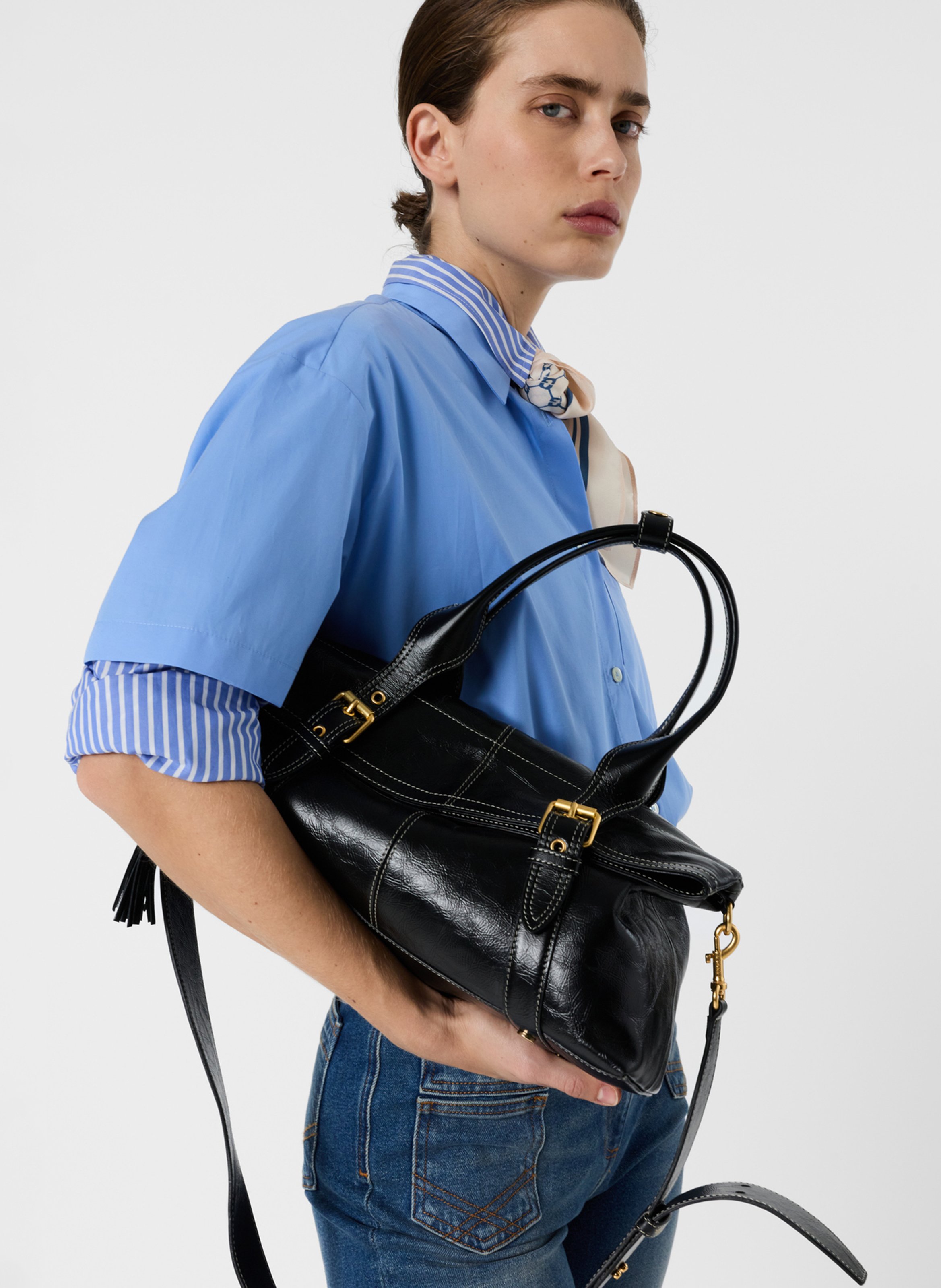 Baumwollhemd mit klassischem Kragen GERARD DAREL Blau