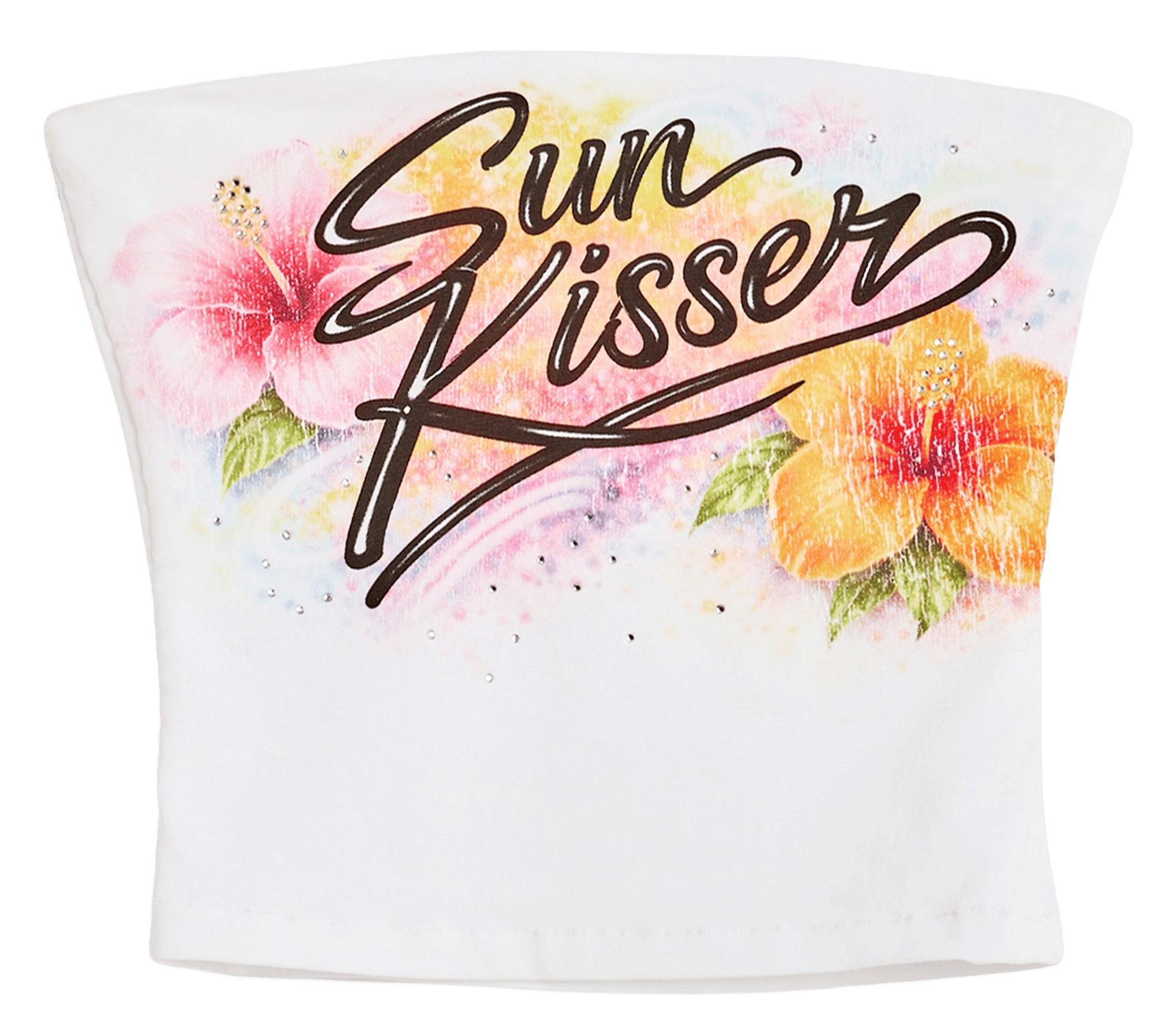 Bandeau ajusté en coton mélangé imprimé DESIGUAL Blanc