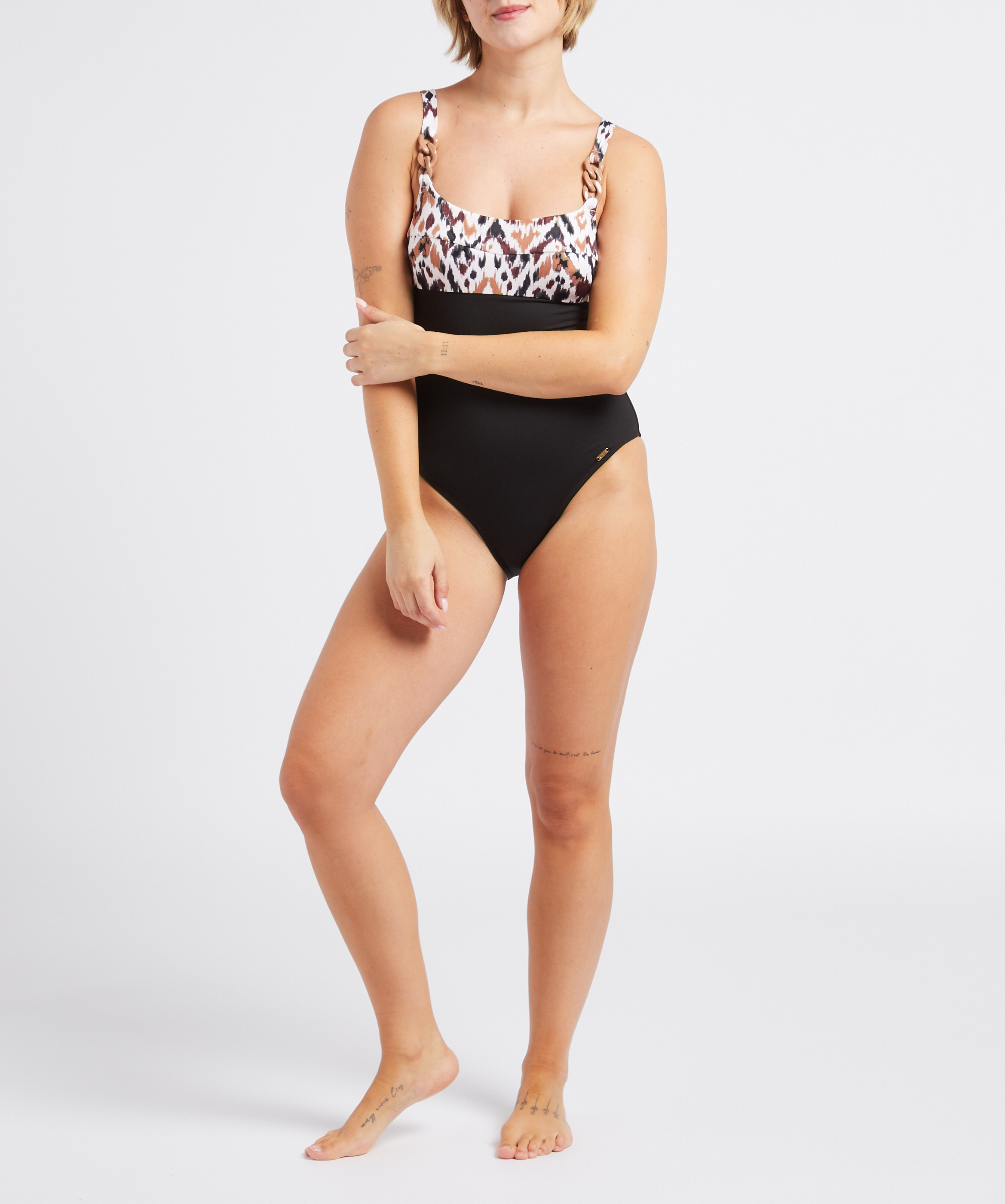 Maillot de bain une pièce  LIVIA Marron