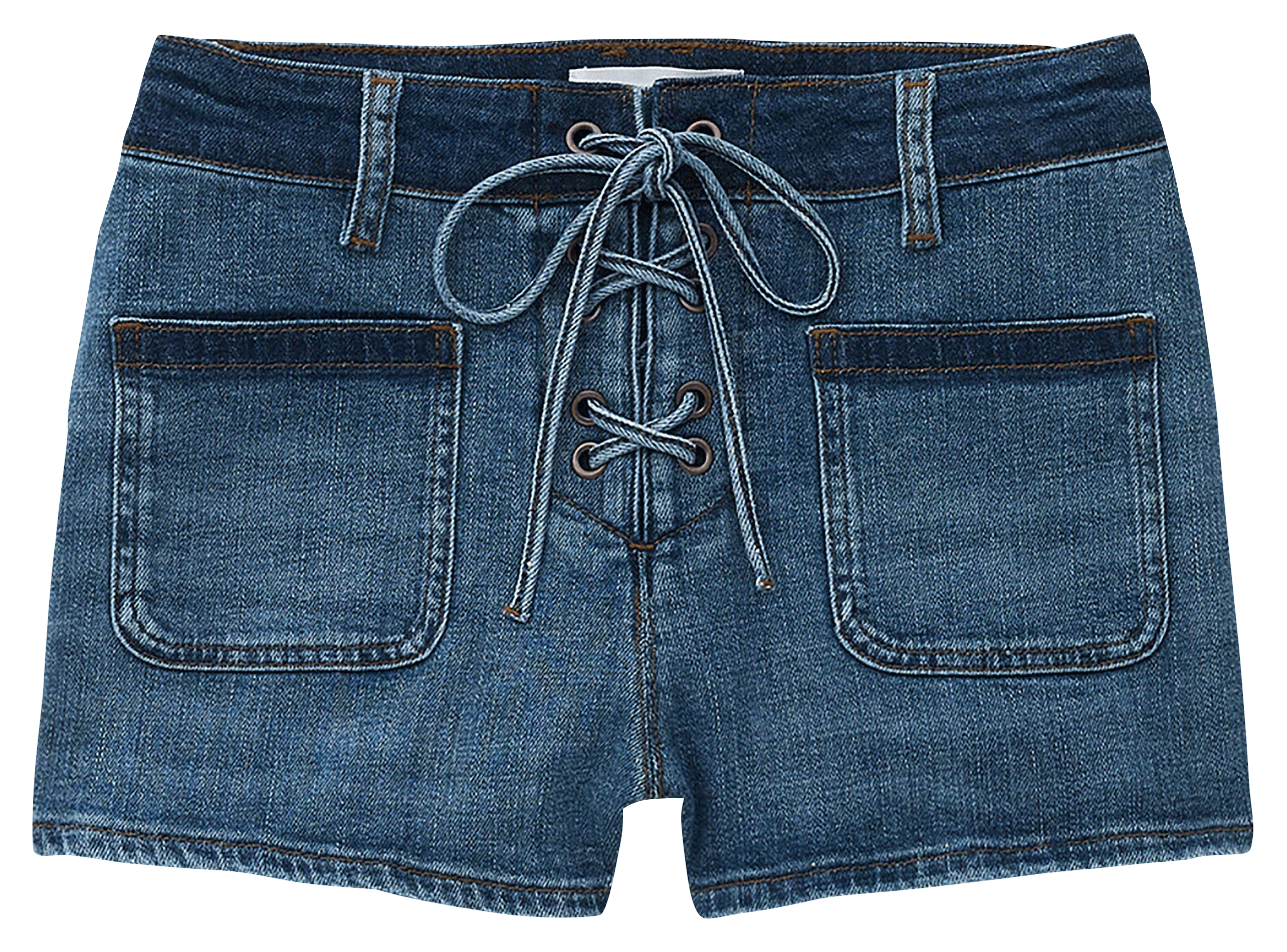 Short droit en coton mélangé BA&SH Bleu