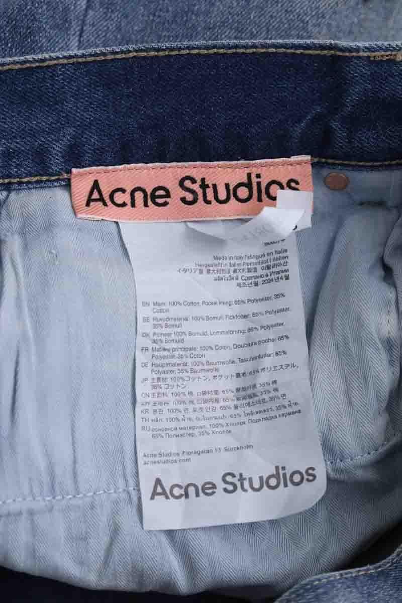 - Straight-leg jeans
- 5 pockets
- Straight cut
- Faded effect ACNE STUDIOS - Seconde Main Blue