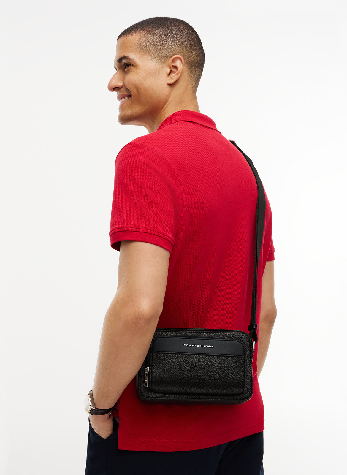 Schoudertas TOMMY HILFIGER Zwart