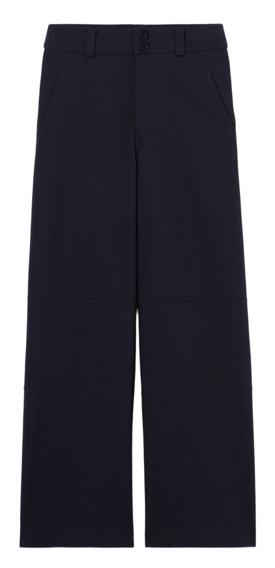 Pantalon large en coton mélangé CLAUDIE PIERLOT Bleu