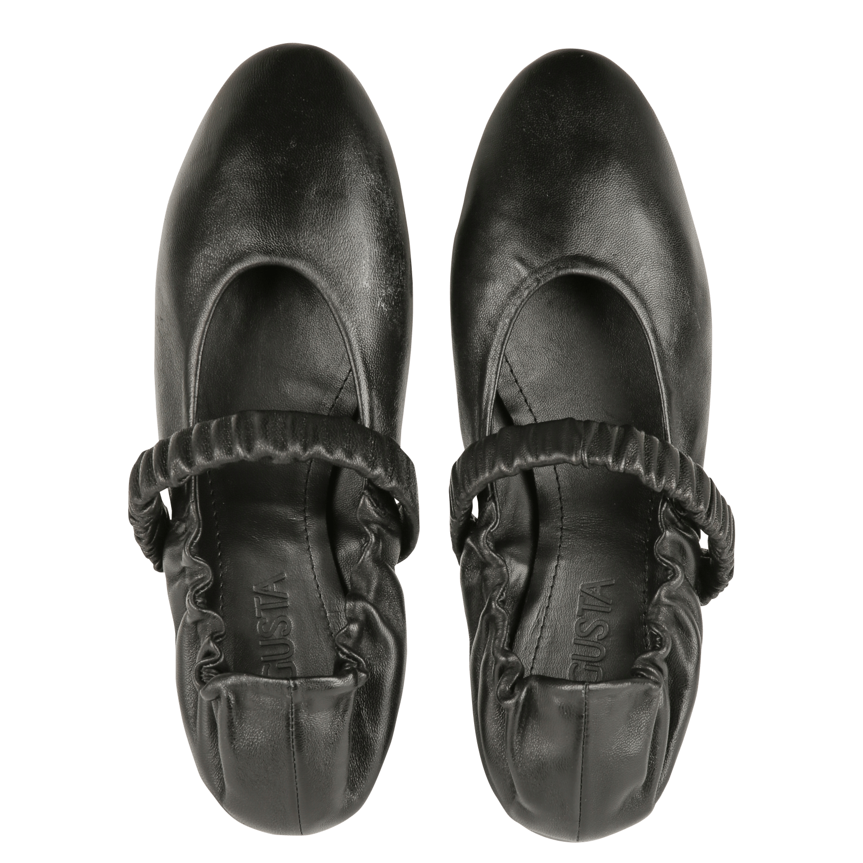 Ballerines en cuir AUGUSTA Noir