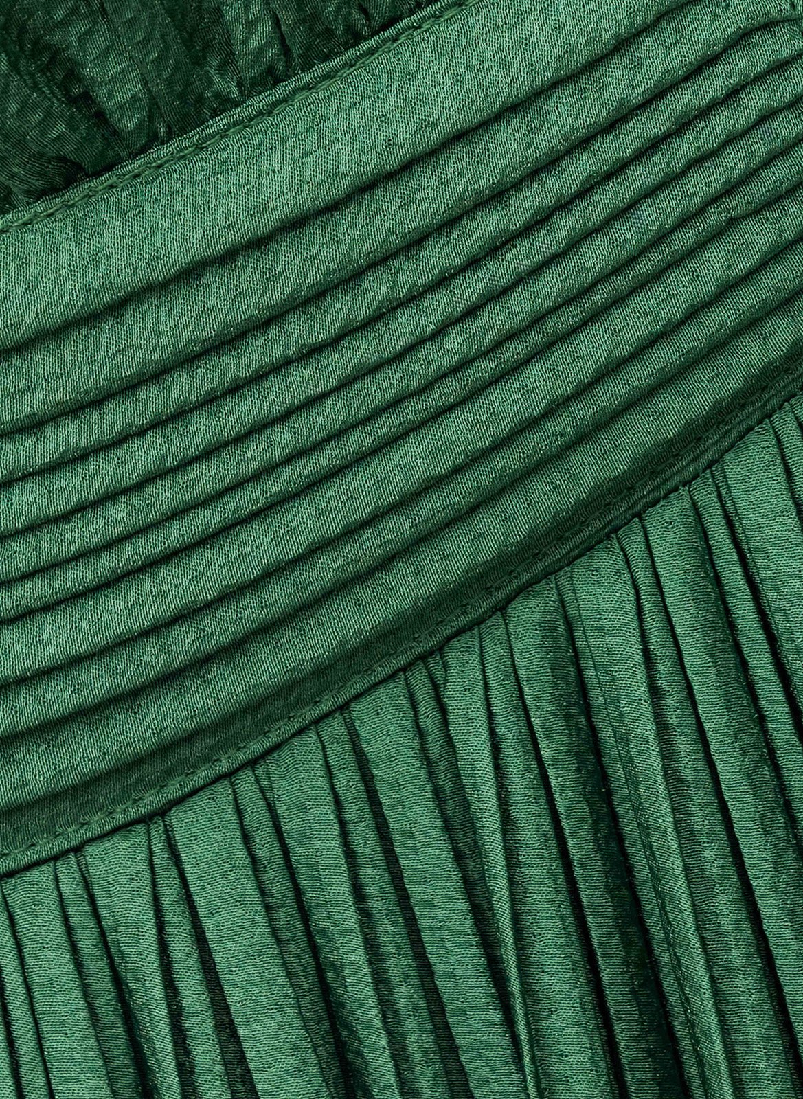 Lange jurk met plooien BA&SH Groen