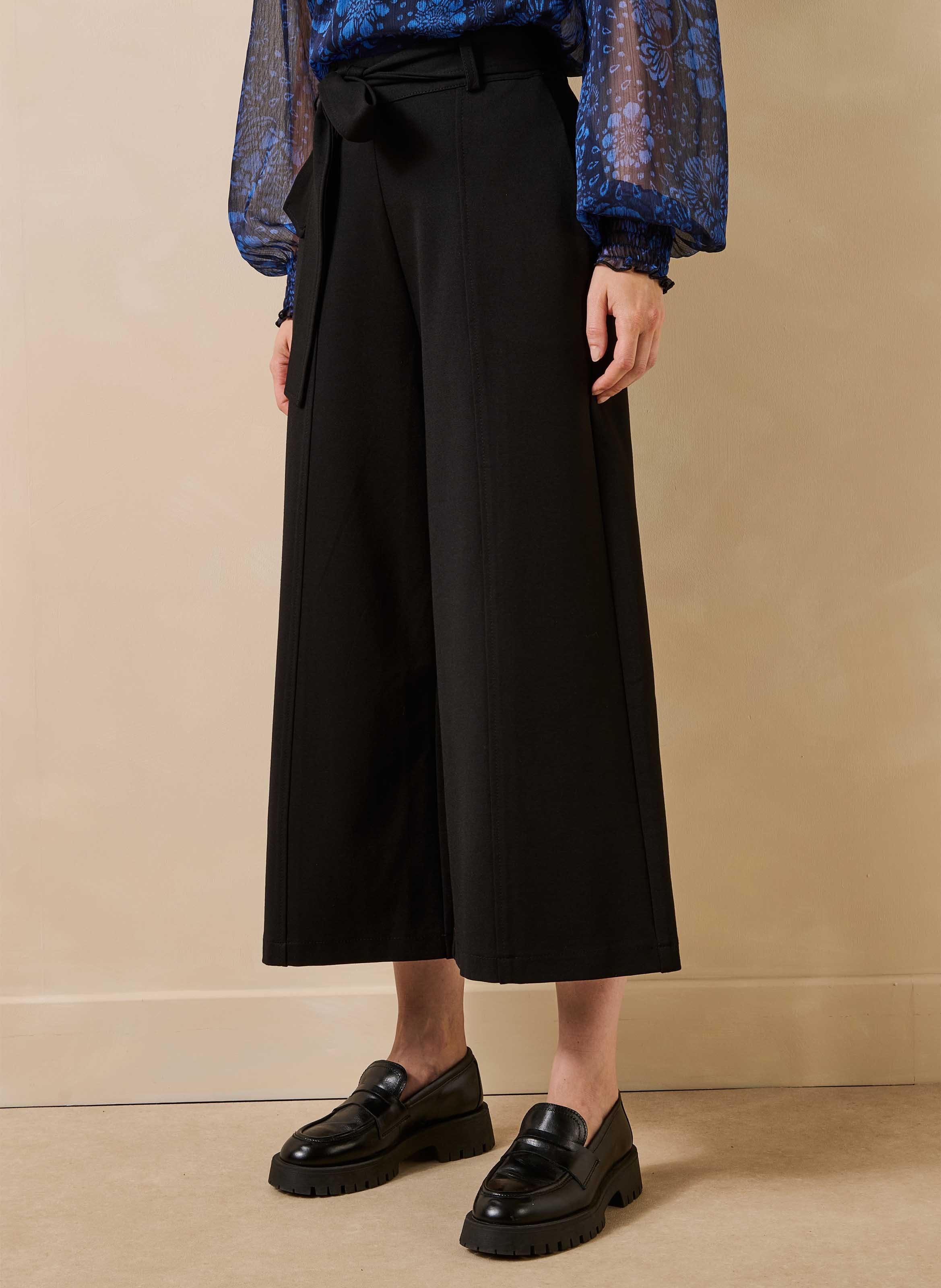 Pantalon jupe culotte LA FEE MARABOUTEE Noir