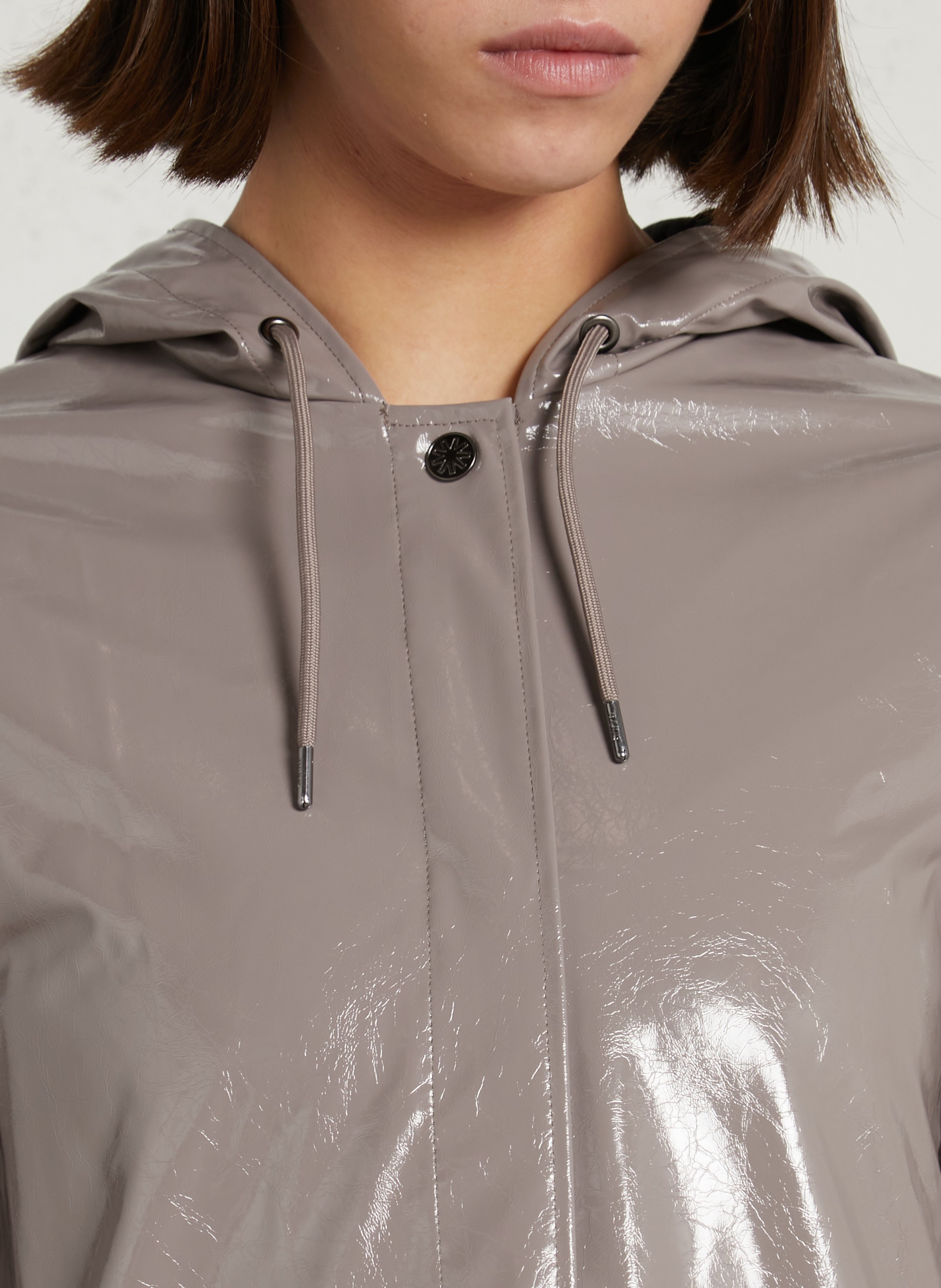 Imperméable avec capuche RAINS Beige