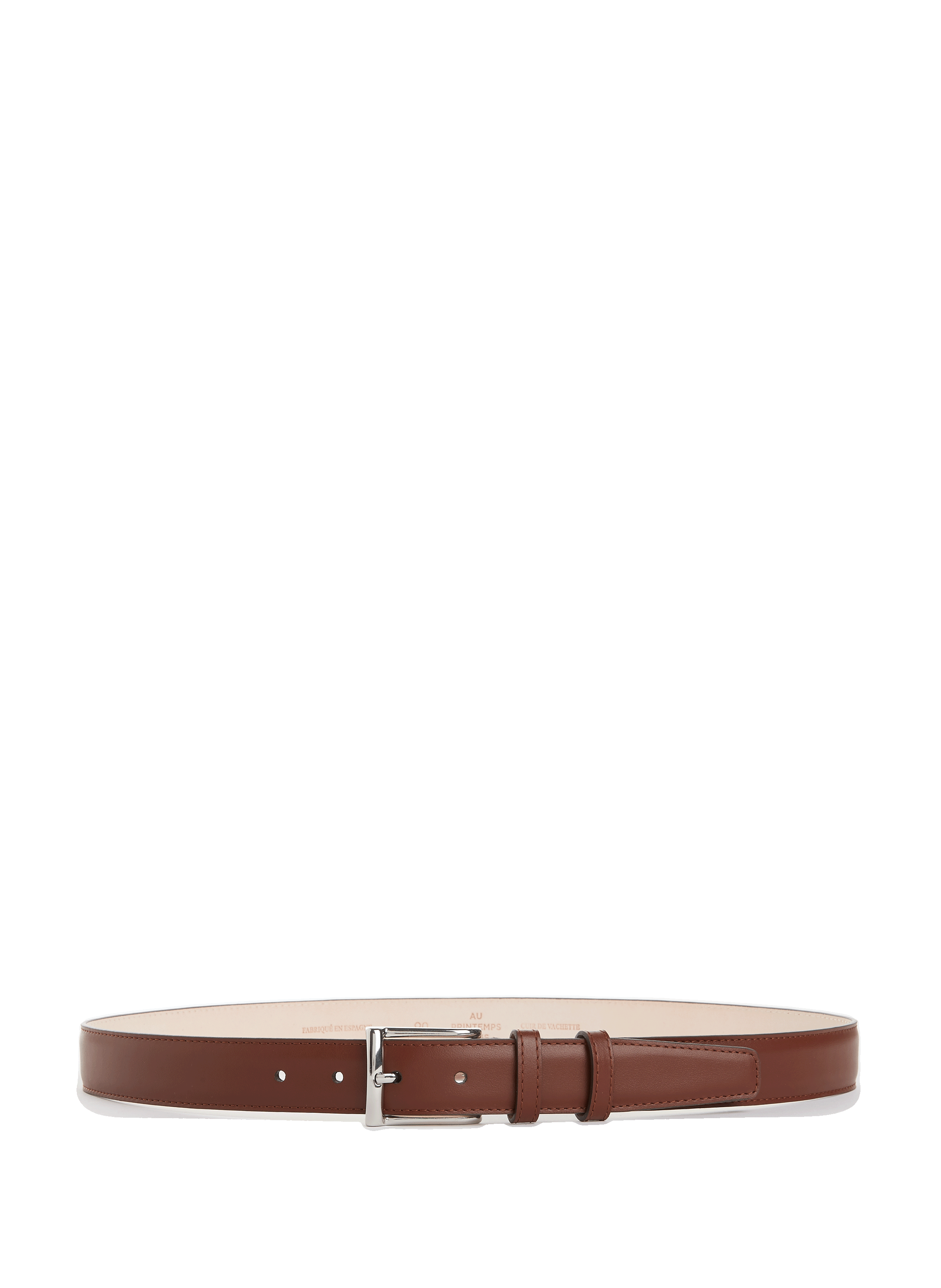 Smooth 30mm cowhide leather belt PT17337B AU PRINTEMPS PARIS