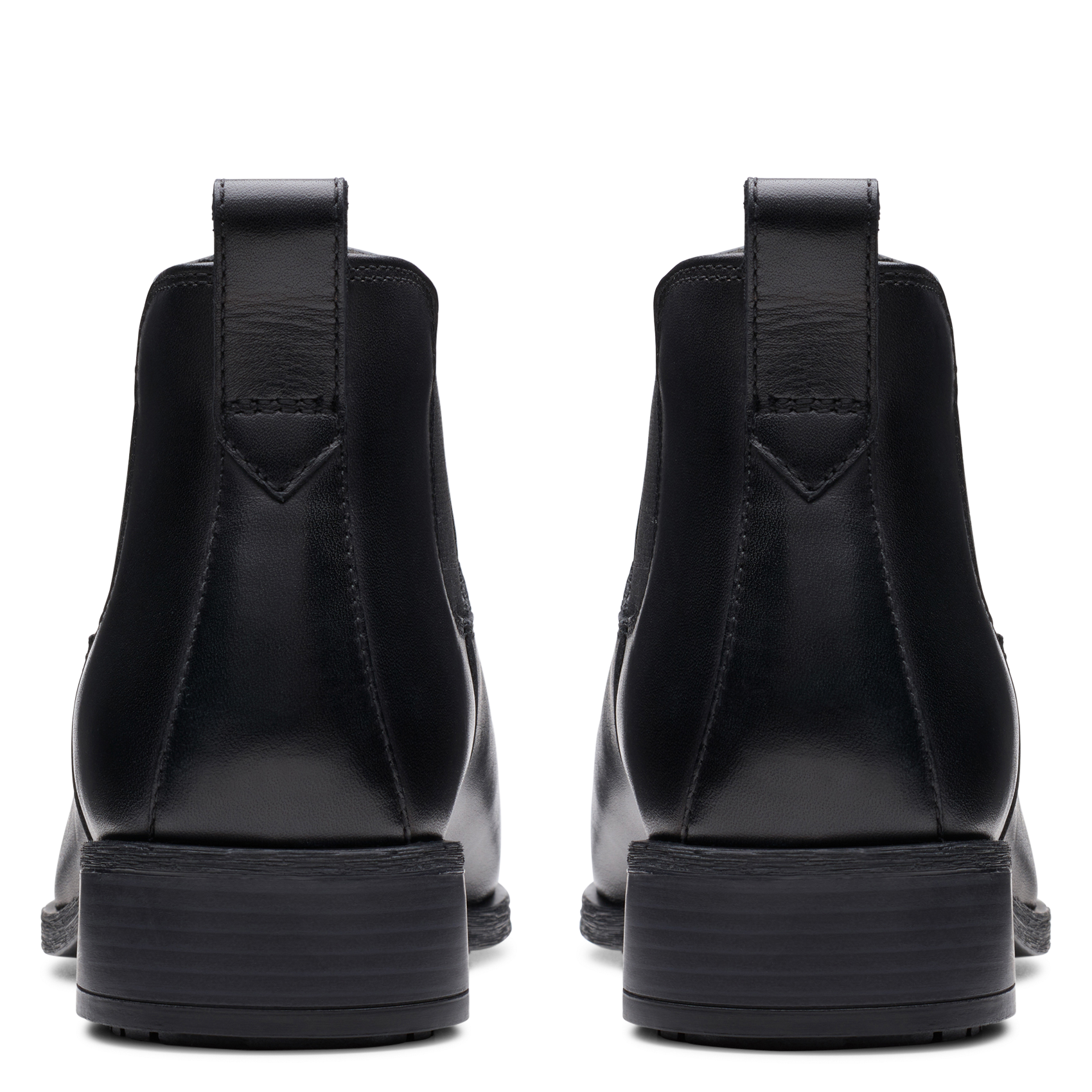 Leather mid-calf boots CLARKS Black