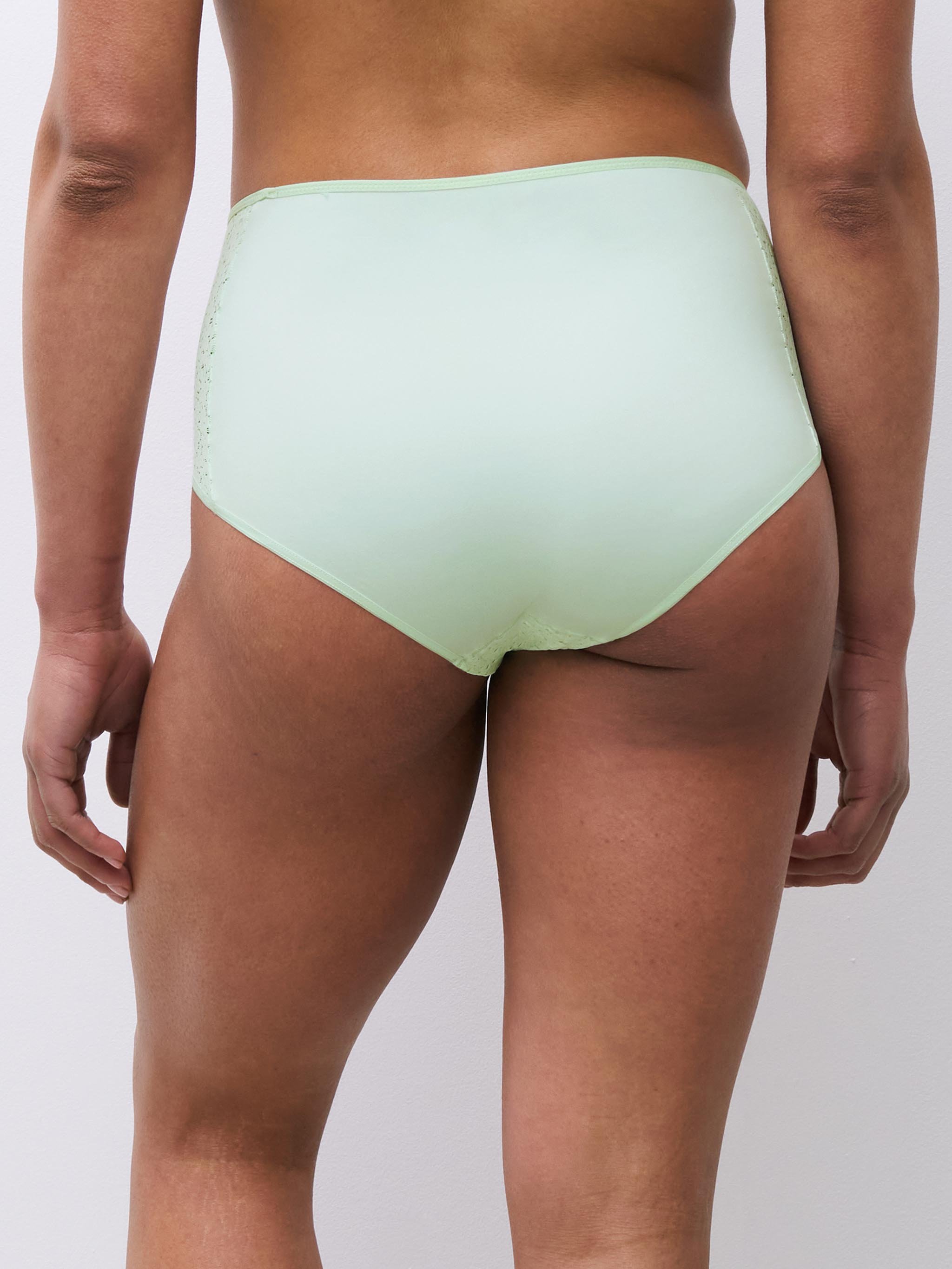 High-waisted lace panties | Green CHANTELLE Women