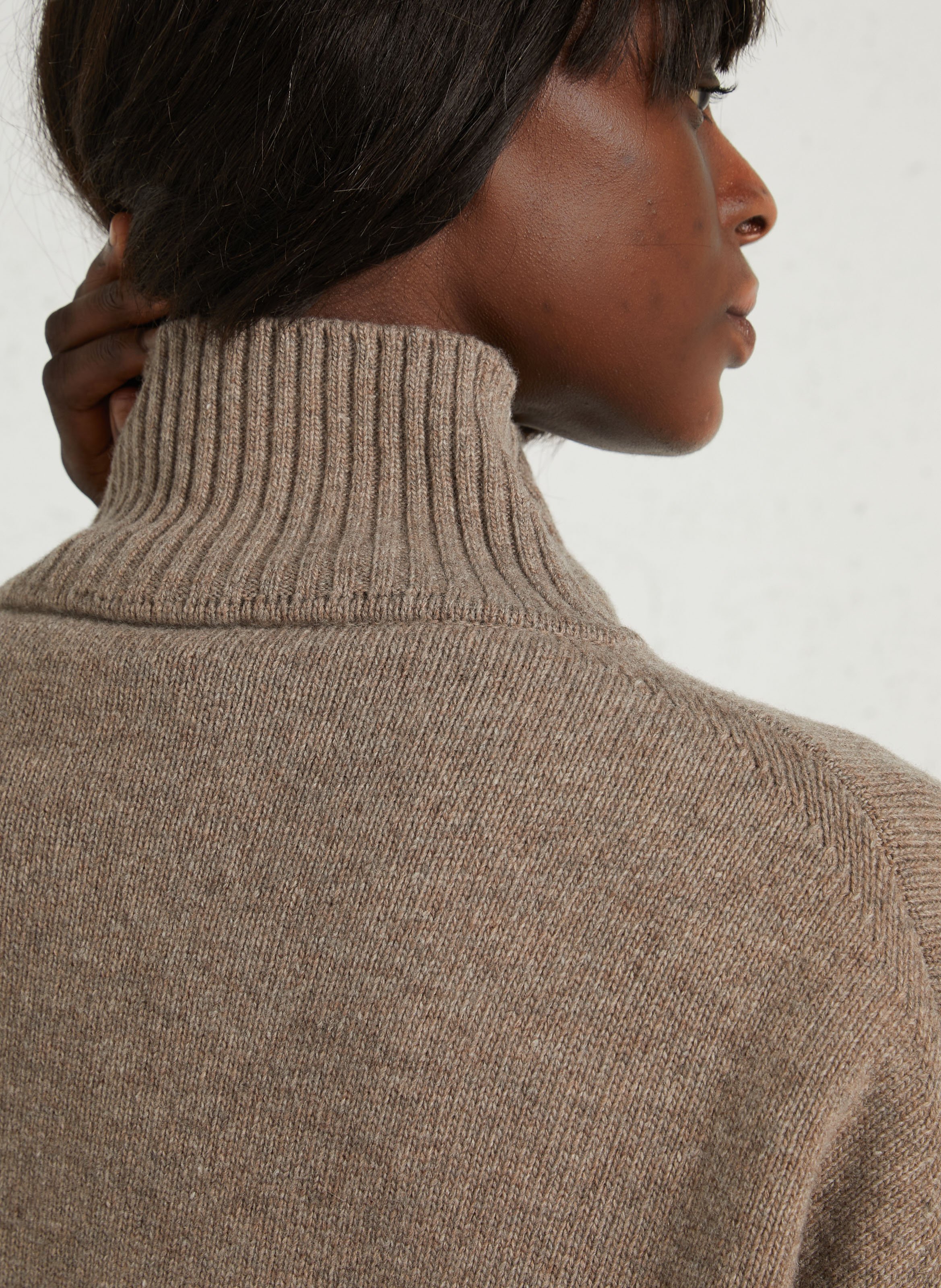 Loose-fit wool sweater with high neck MAX MARA WEEK END Brown