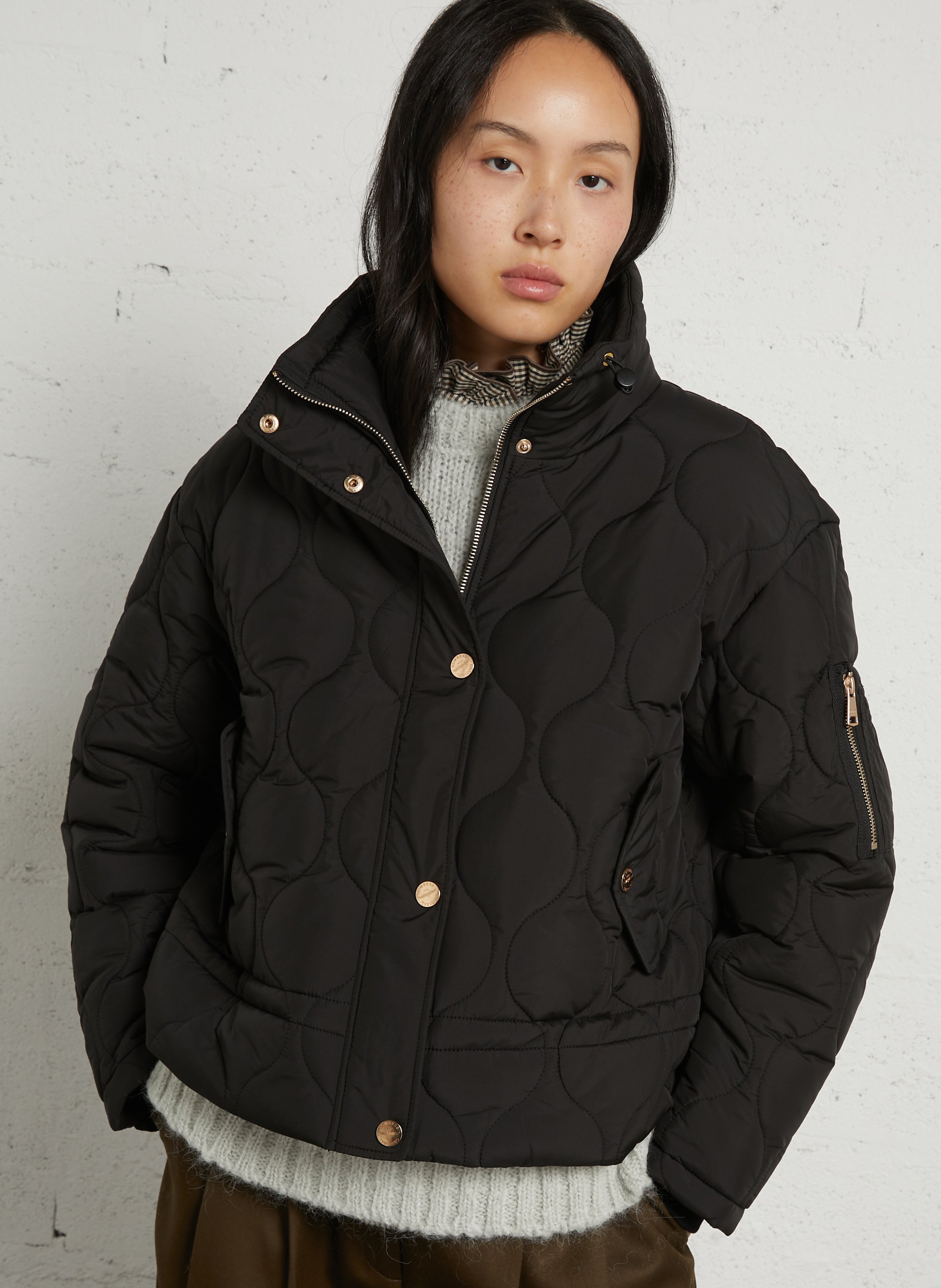 Quilted high-neck jacket BOMBERS ORIGINAL