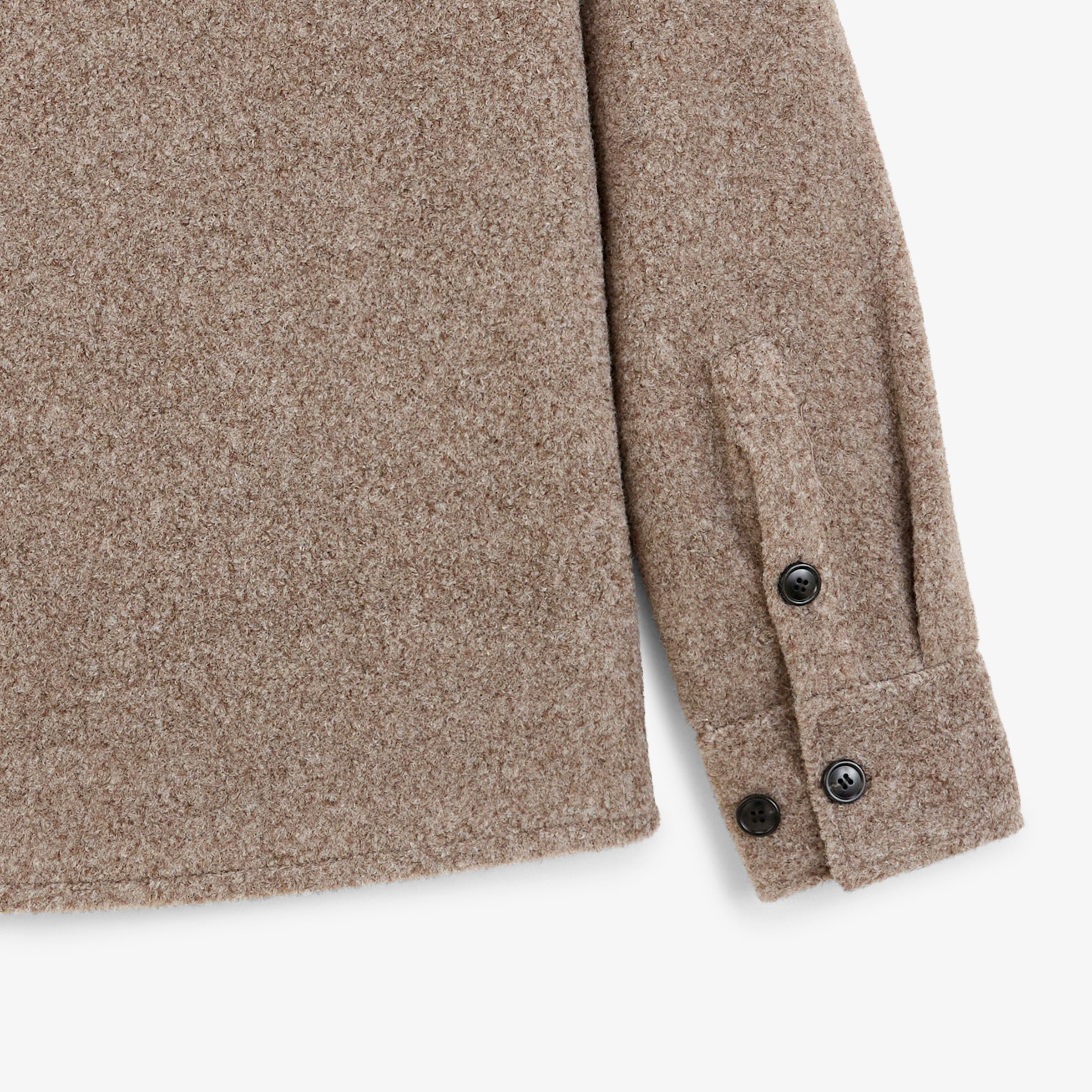 Textured Brown Feather TRAP Overshirt SERGE BLANCO Grey