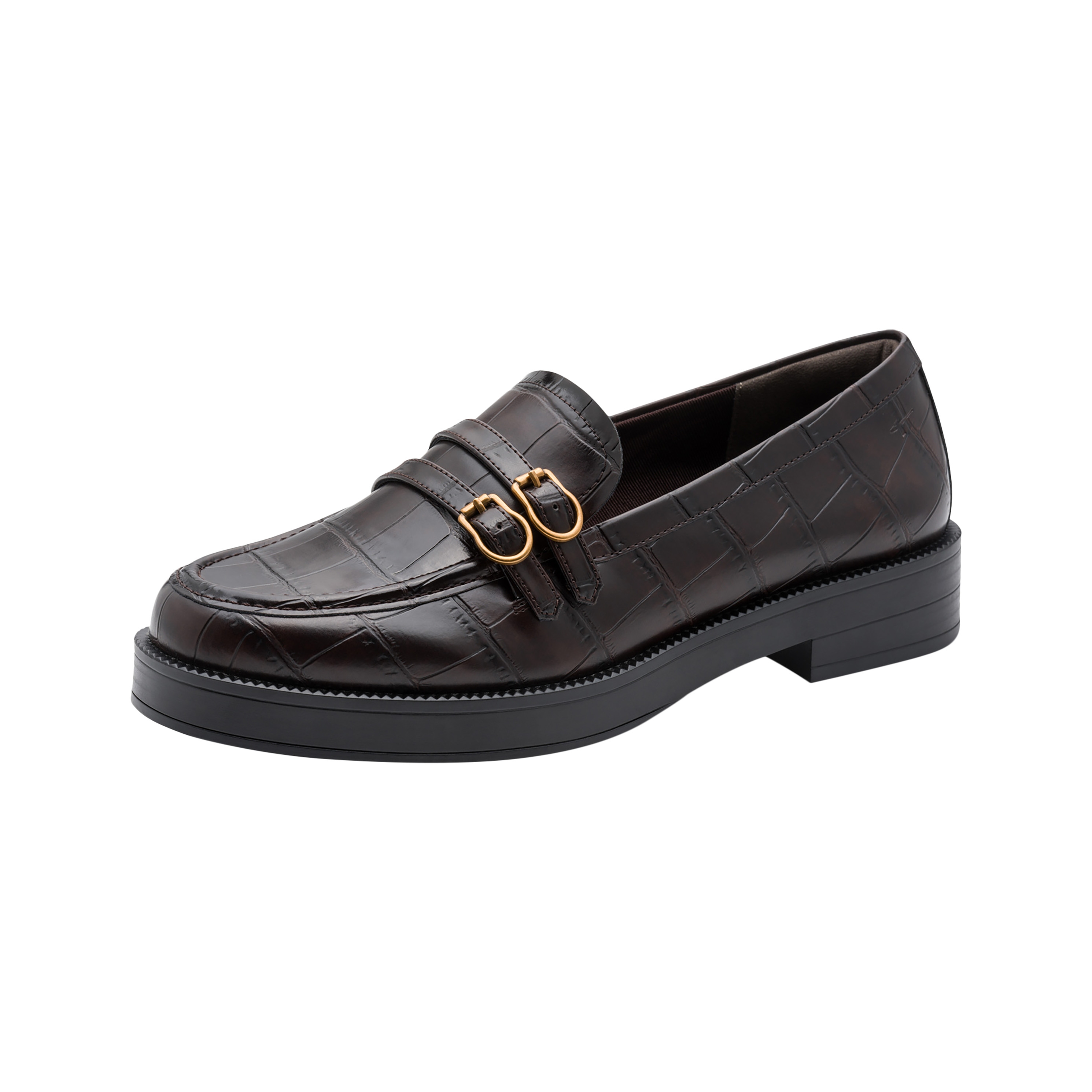 Slip-on moccasin TAMARIS Brown