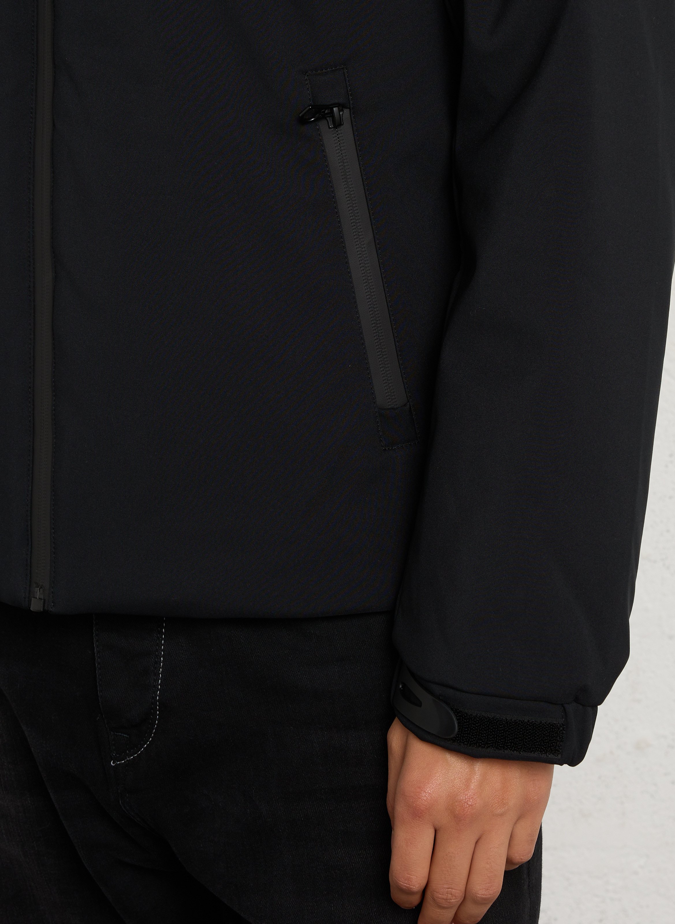 Parka à capuche zippée LE TEMPS DES CERISES Noir