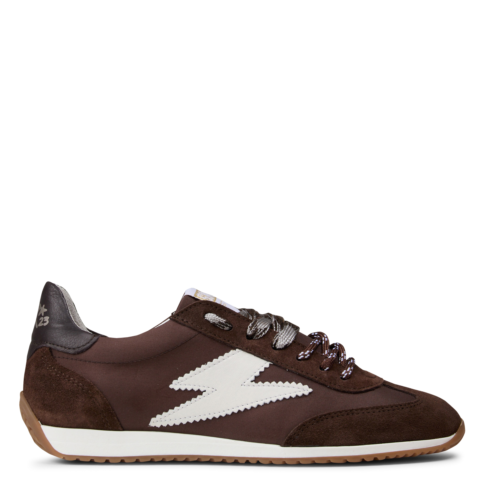 Lage sneakers van twee materialen SEMERDJIAN - SMR Bruin